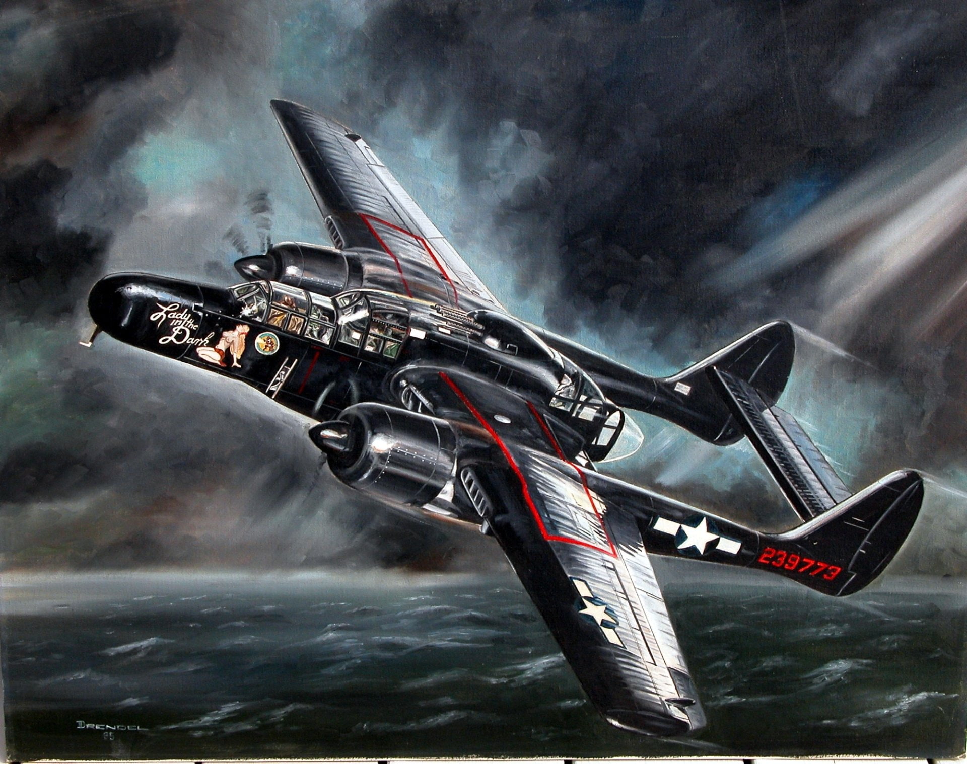 Military Aircrafts, Northrop P-61 Black Widow, 1080P, HD Wallpaper