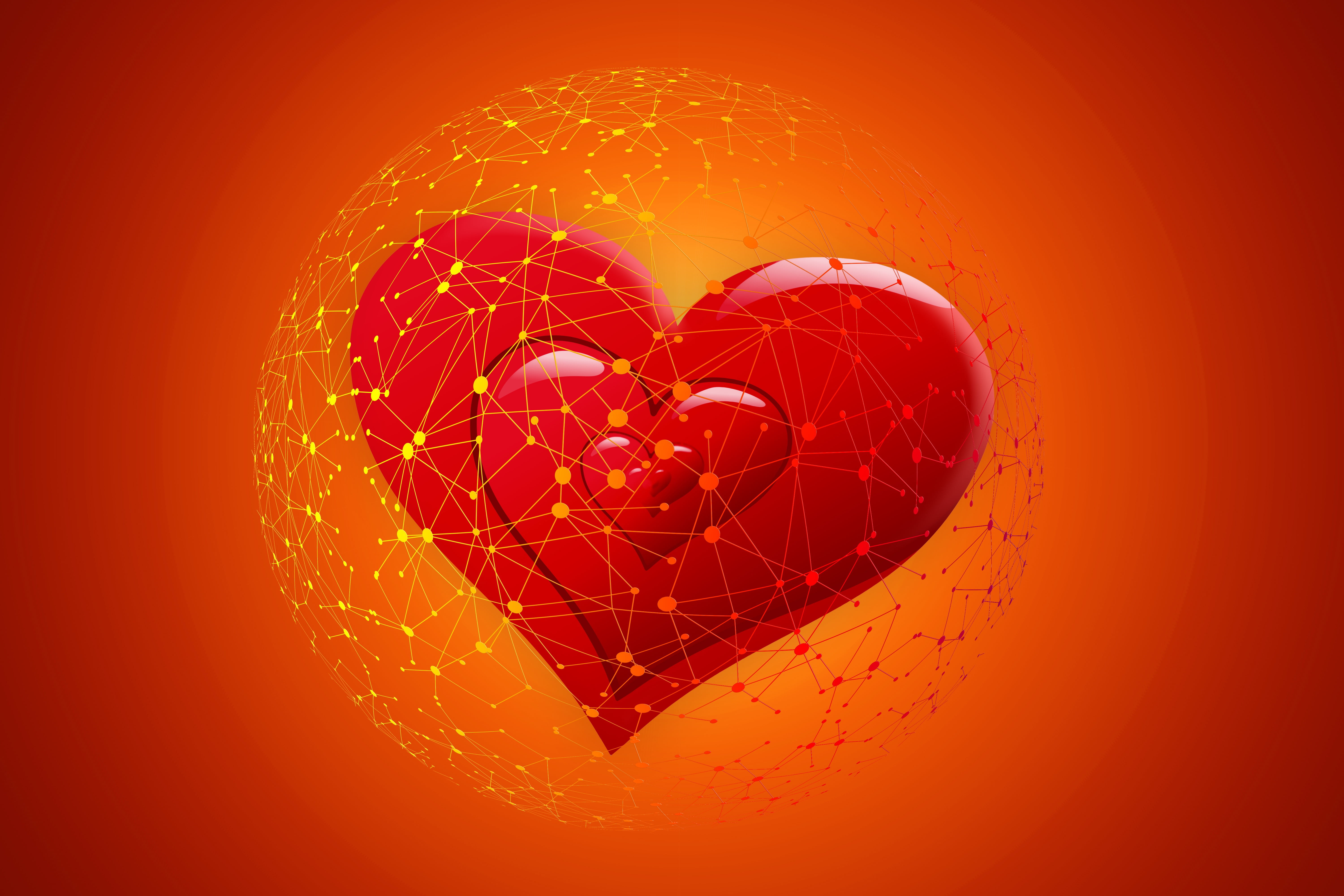 Internet, 5K, online Dating, hearts, network, HD Wallpaper