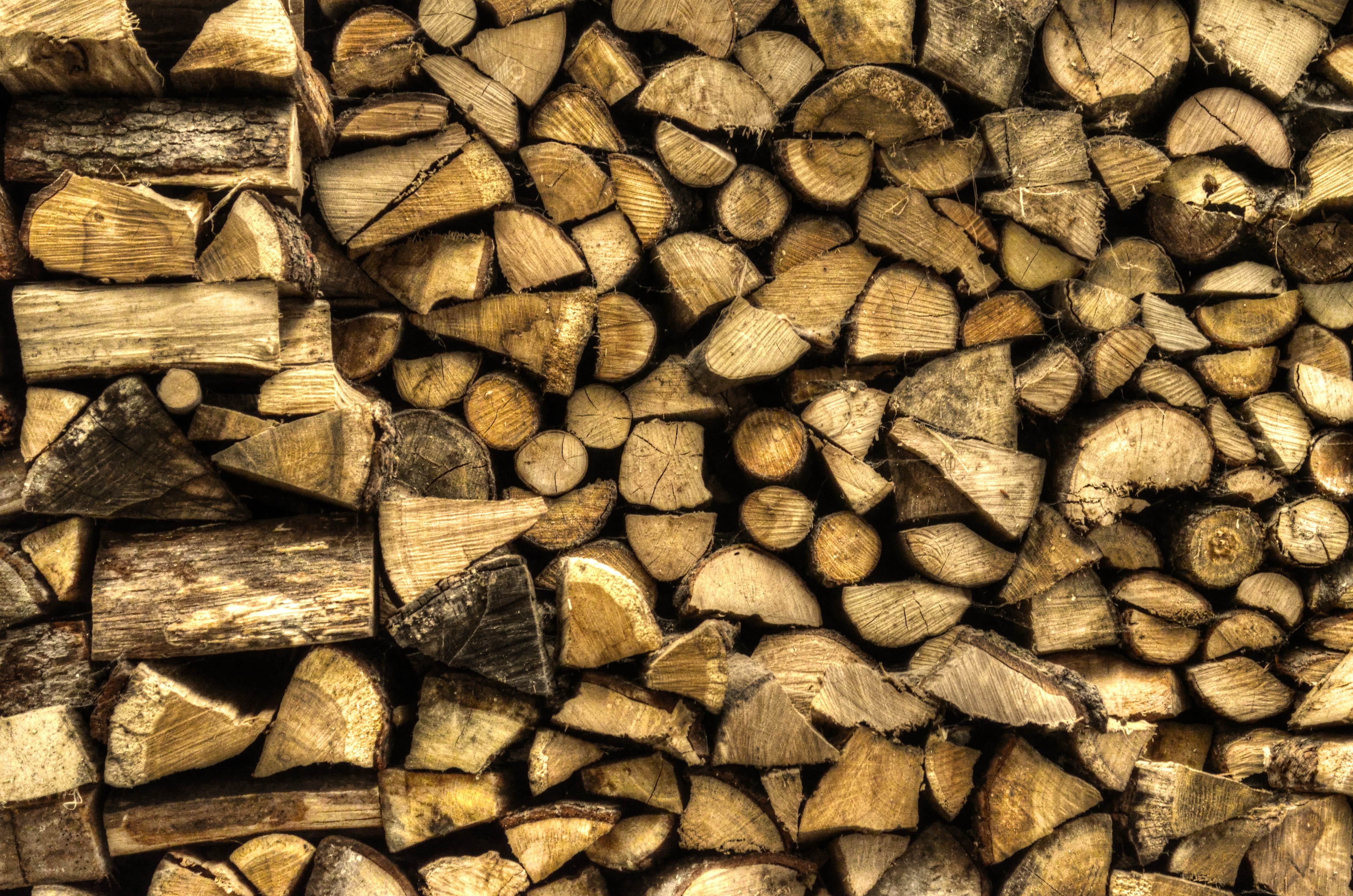 no people, textured, Firewood, heat, large group of objects, material, holzstapel, abundance, pattern, woodpile, brown, nature, stack, forest, wood - Material, HD Wallpaper