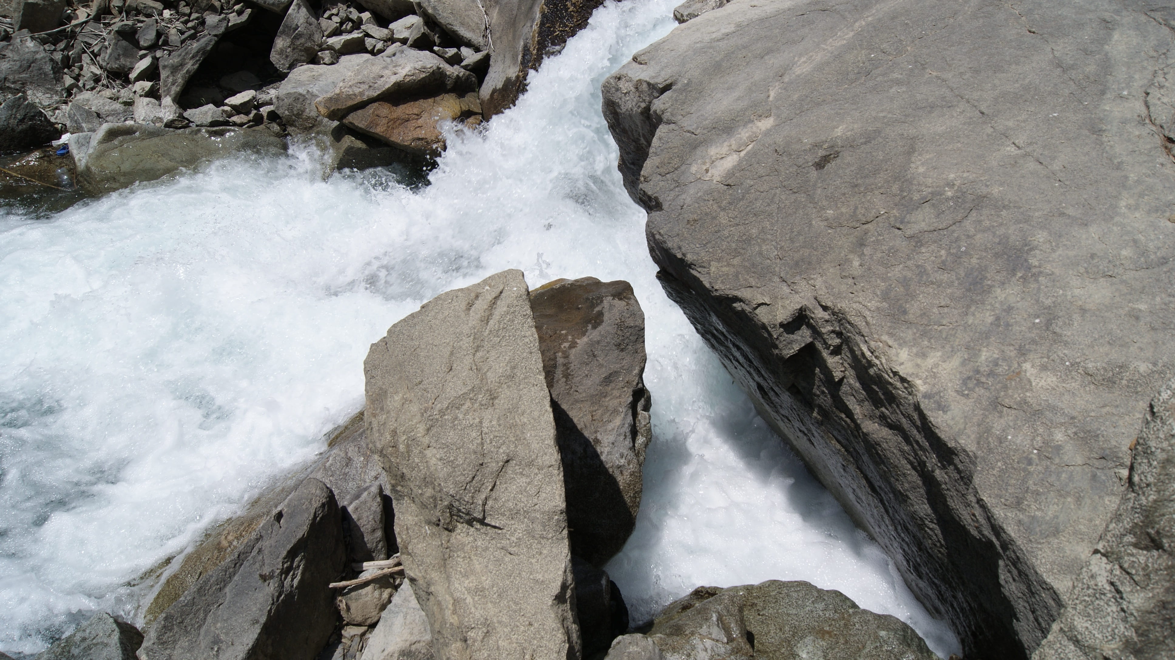 flowing water, long exposure, river, 4K, flowing, scenics - nature, rock - object, power in nature, day, land, outdoors, beauty in nature, non-urban scene, HD Wallpaper