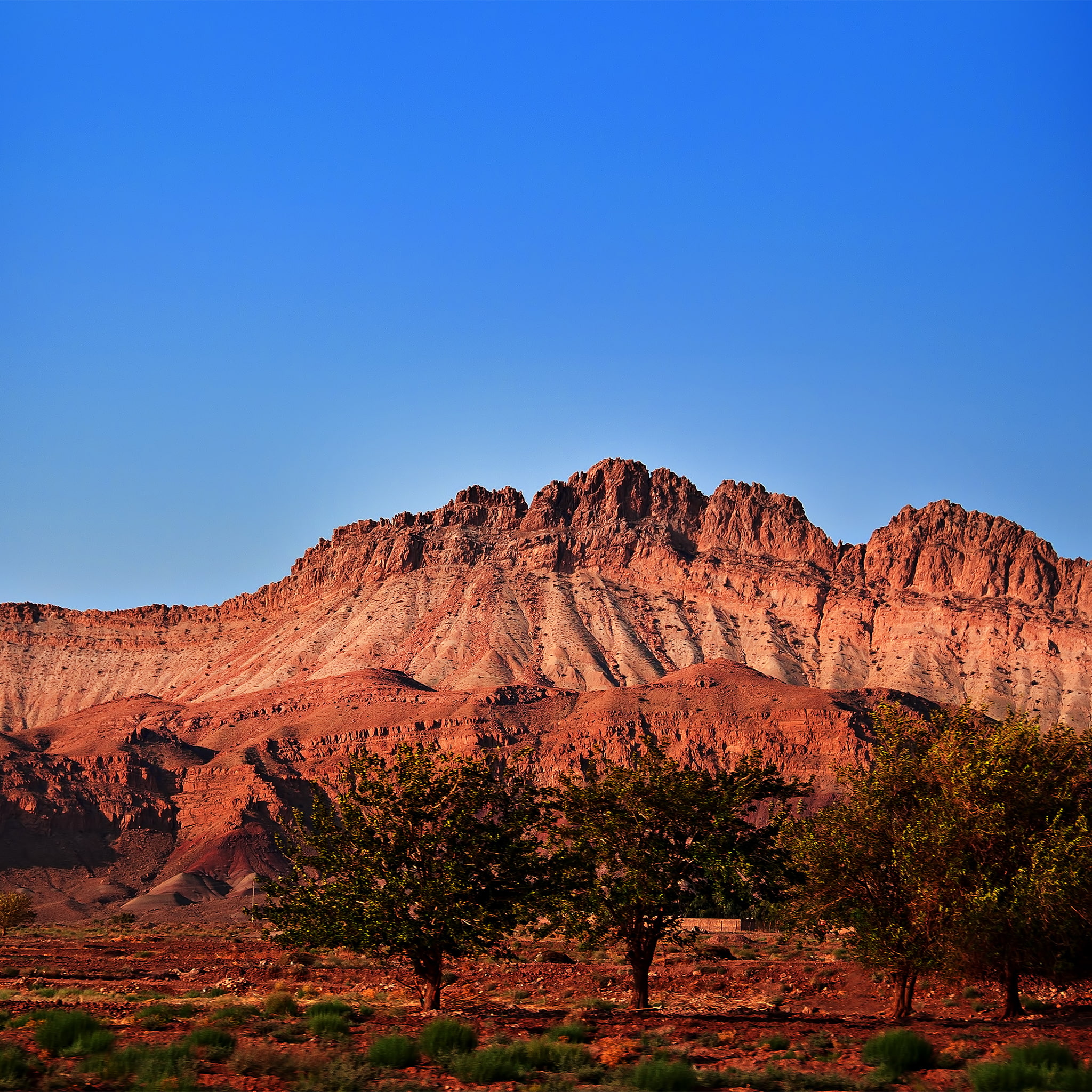 clear sky, non-urban scene, nikon, mountains, no people, nature, semi-arid, rock - object, landscape, climate, isfahaniran, desert, arid climate, nikond5000, Phone HD Wallpaper