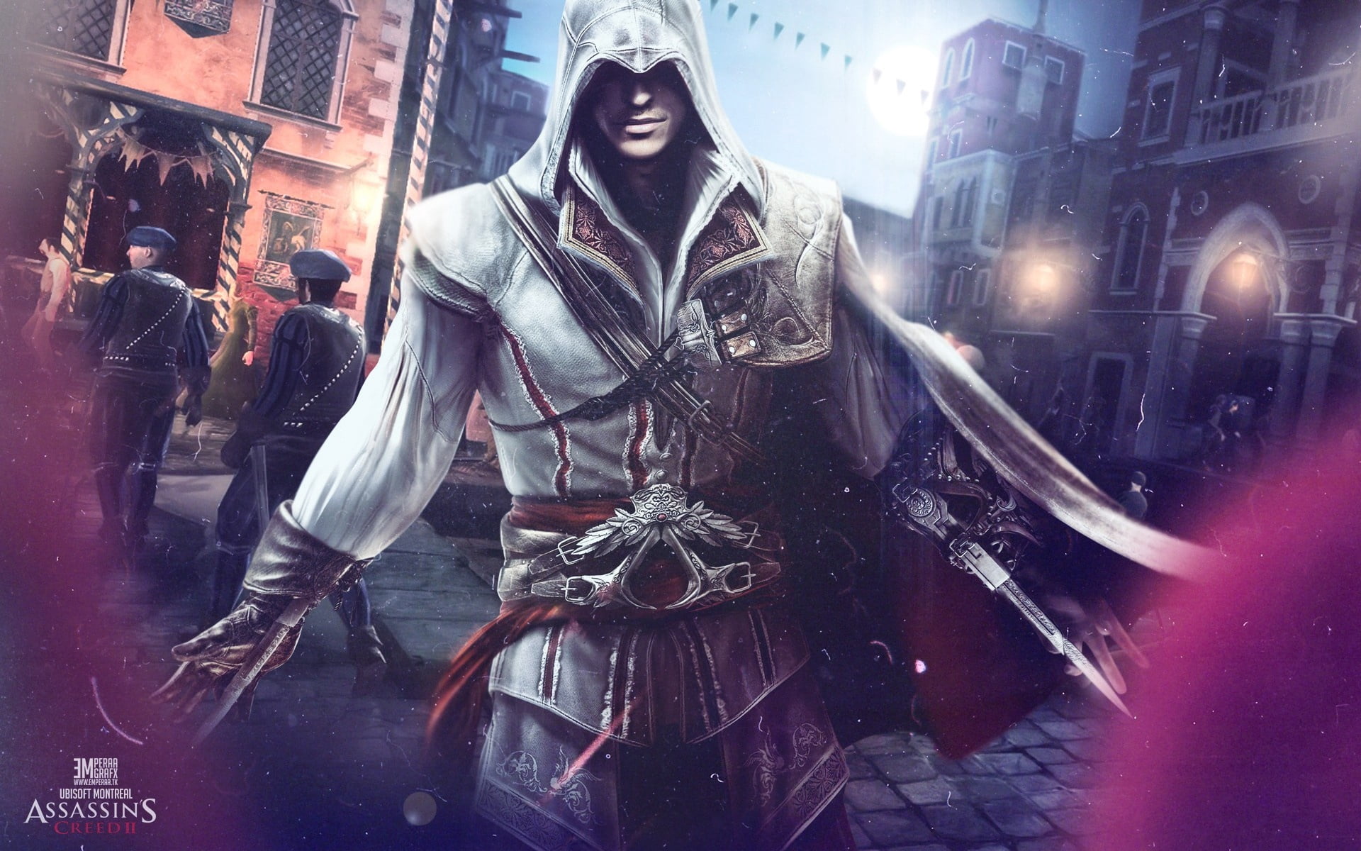 women, architecture, creativity, building exterior, representation, people, desmond miles, city, radiation, horror, peoples, spooky, assassins creed 2, HD Wallpaper