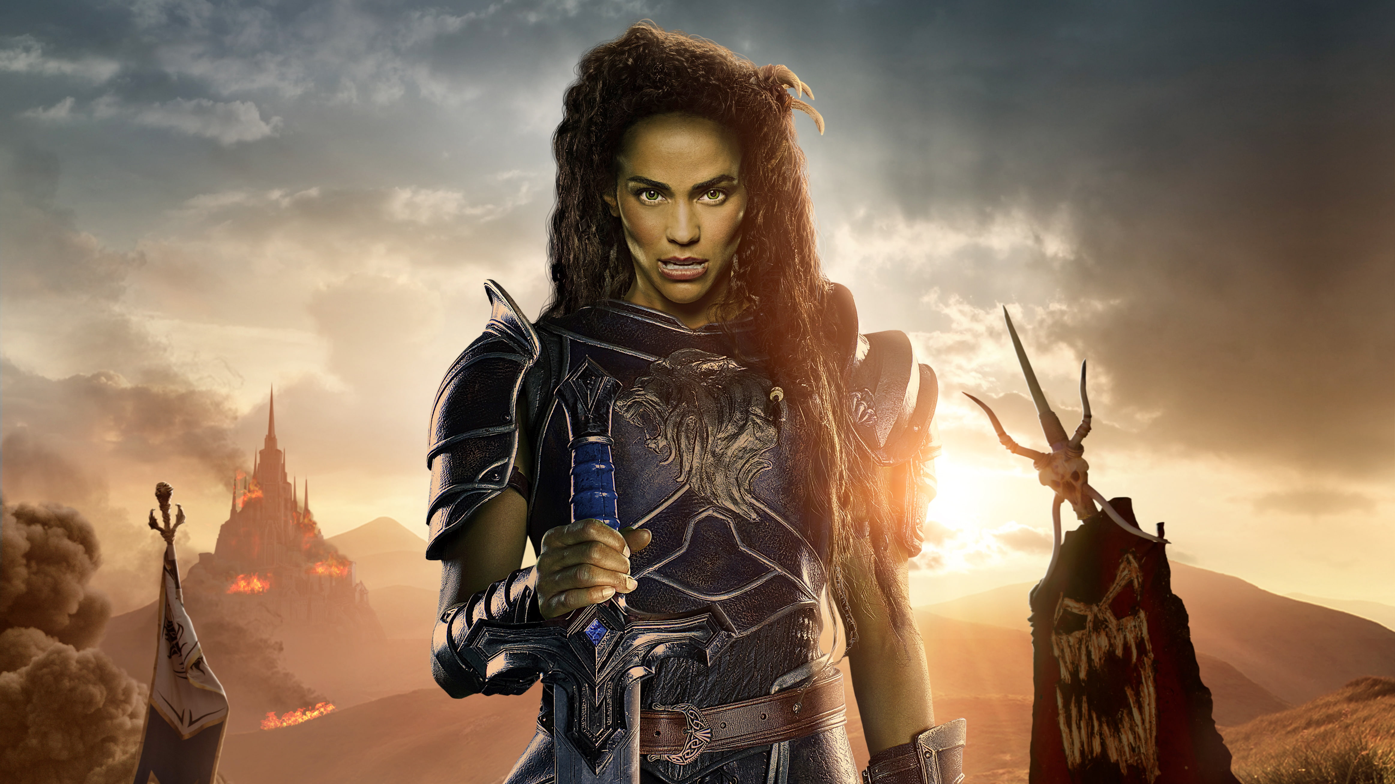 4K, poster, Warcraft, 4K, The Beginning, movie, Garona, Paula Patton, HD Wallpaper