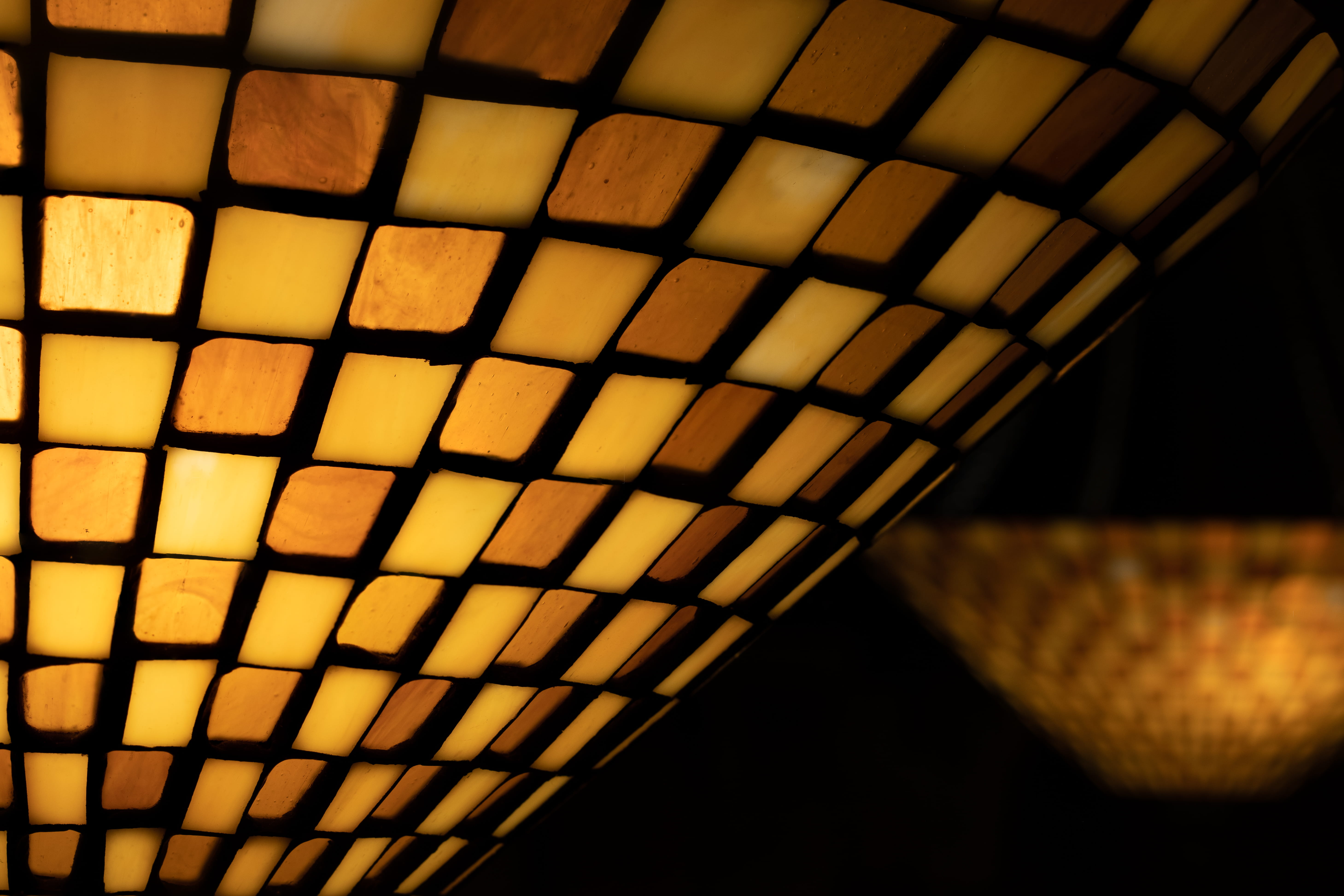 electric lamp, keyboard, computer keyboard, close-up, jar, no people, lighting equipment, curve, 5K, yellow, tiles, studio shot, night, pattern, electronics, HD Wallpaper