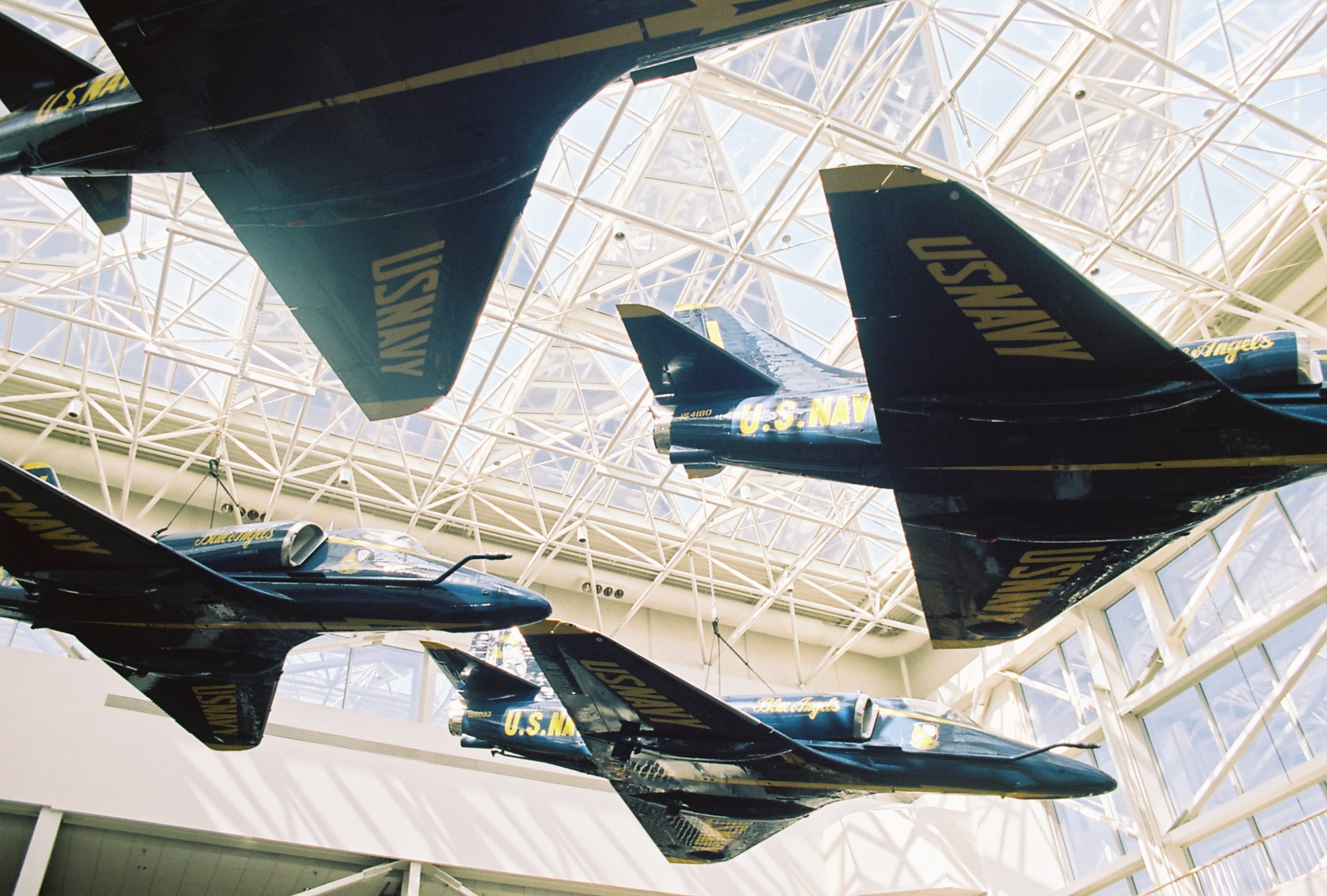 outdoors, built structure, above, no people, inside, the past, flight, 2K, angel, light, low angle view, military, transportation, navy, museum, architecture, HD Wallpaper