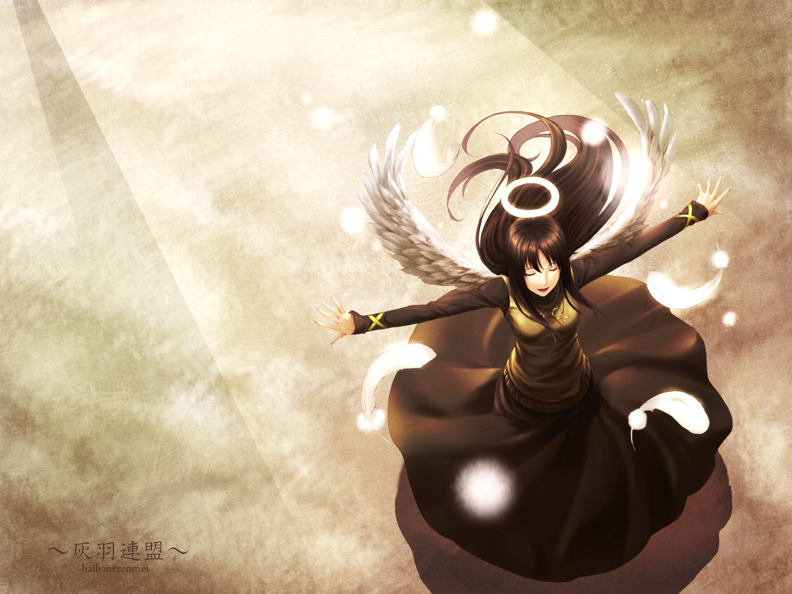 drama, animation, 720P, fantasy, renmei, haibane, HD Wallpaper