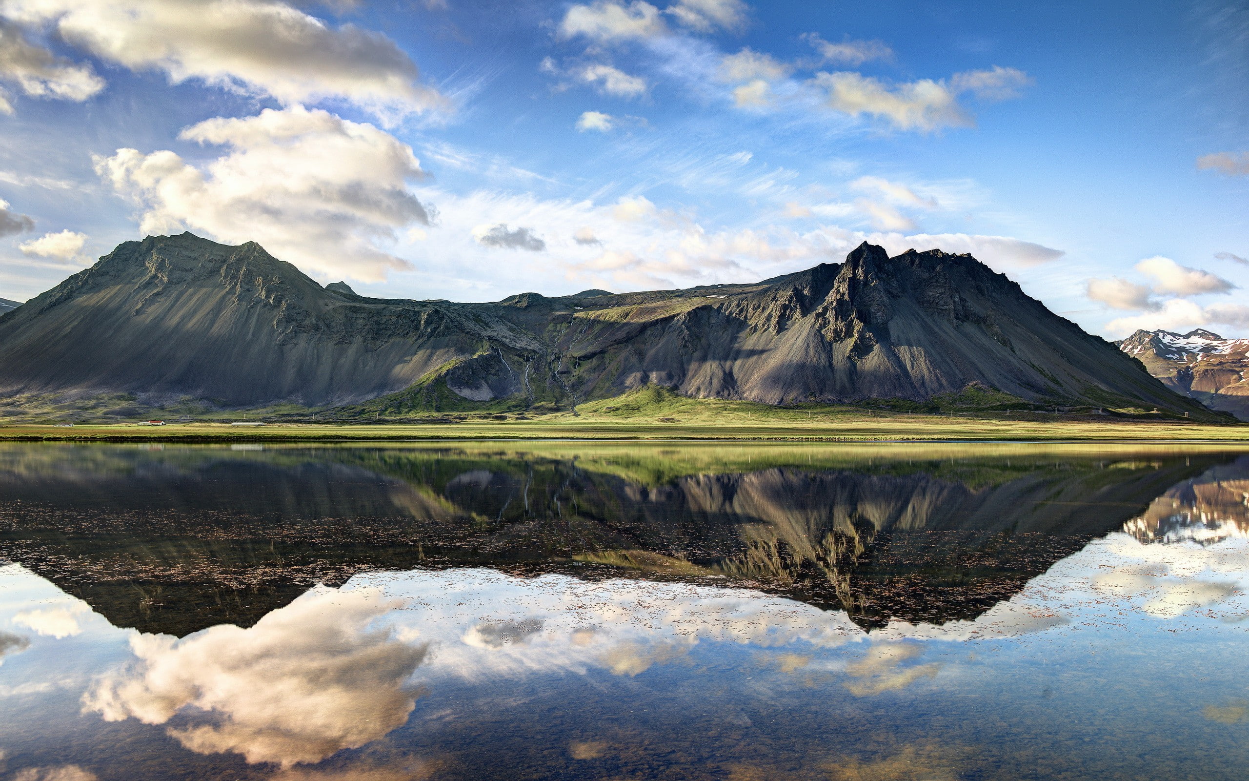 landscape, s, reflection, Lake, body, skt, blue, Mountain, water, 2K, HD Wallpaper