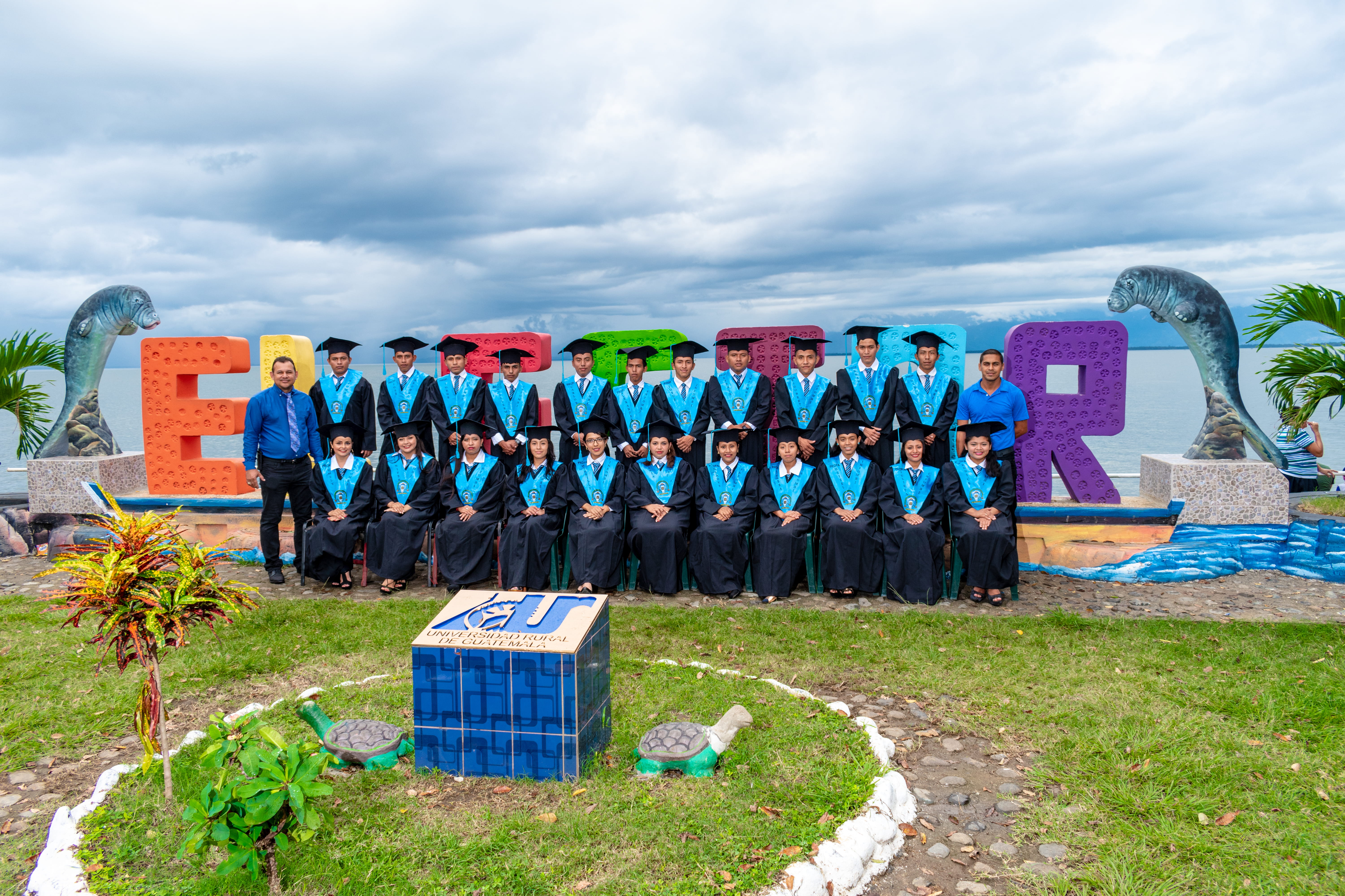 field, outdoors, land, large group of objects, cloud - sky, no people, representation, in a row, 5K, graduates, celebration, text, plant, stone, photo, HD Wallpaper