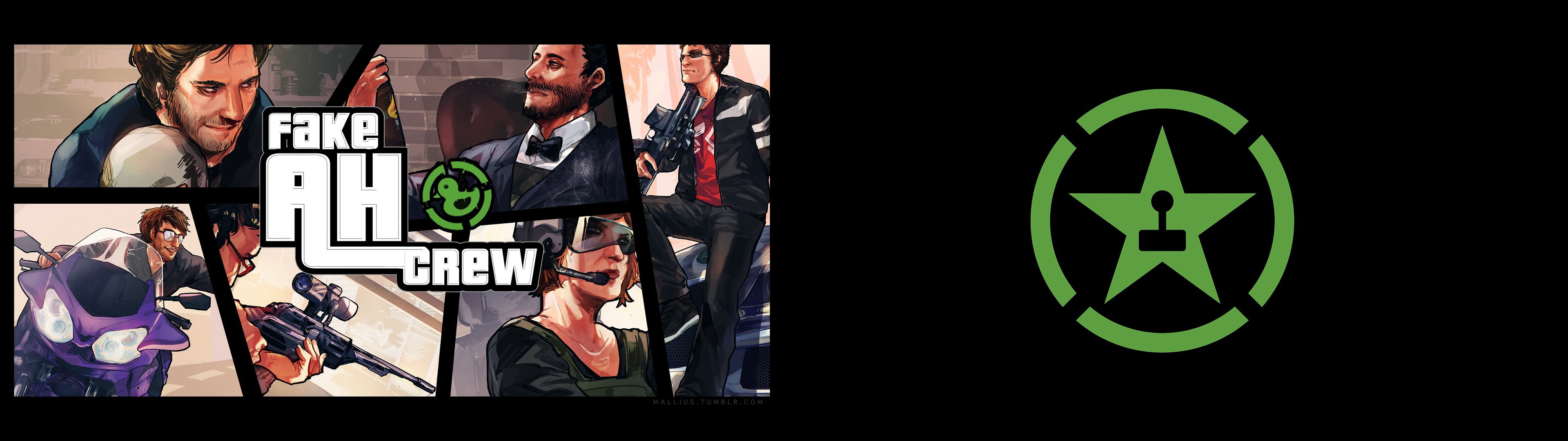 4K, Fake AH Crew, Achievement Hunters, Dual Monitors, Multiple Display, HD Wallpaper