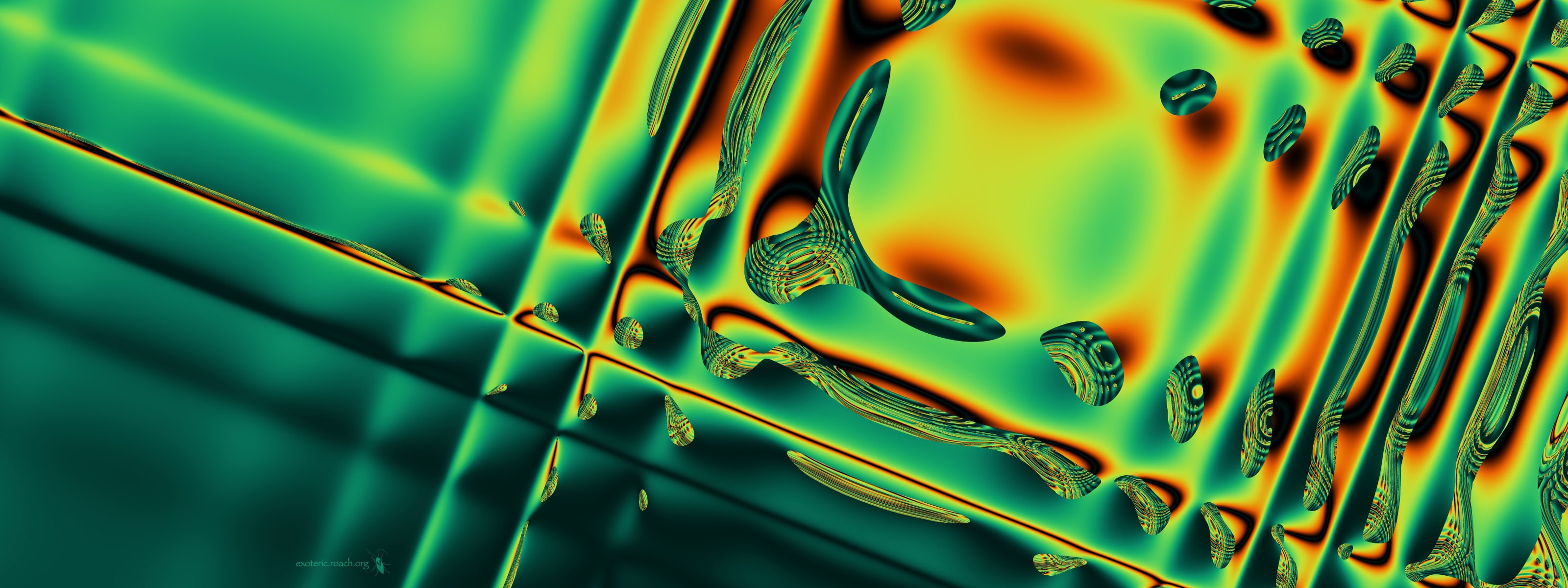 2K, Blatte, abstract, fractals, HD Wallpaper