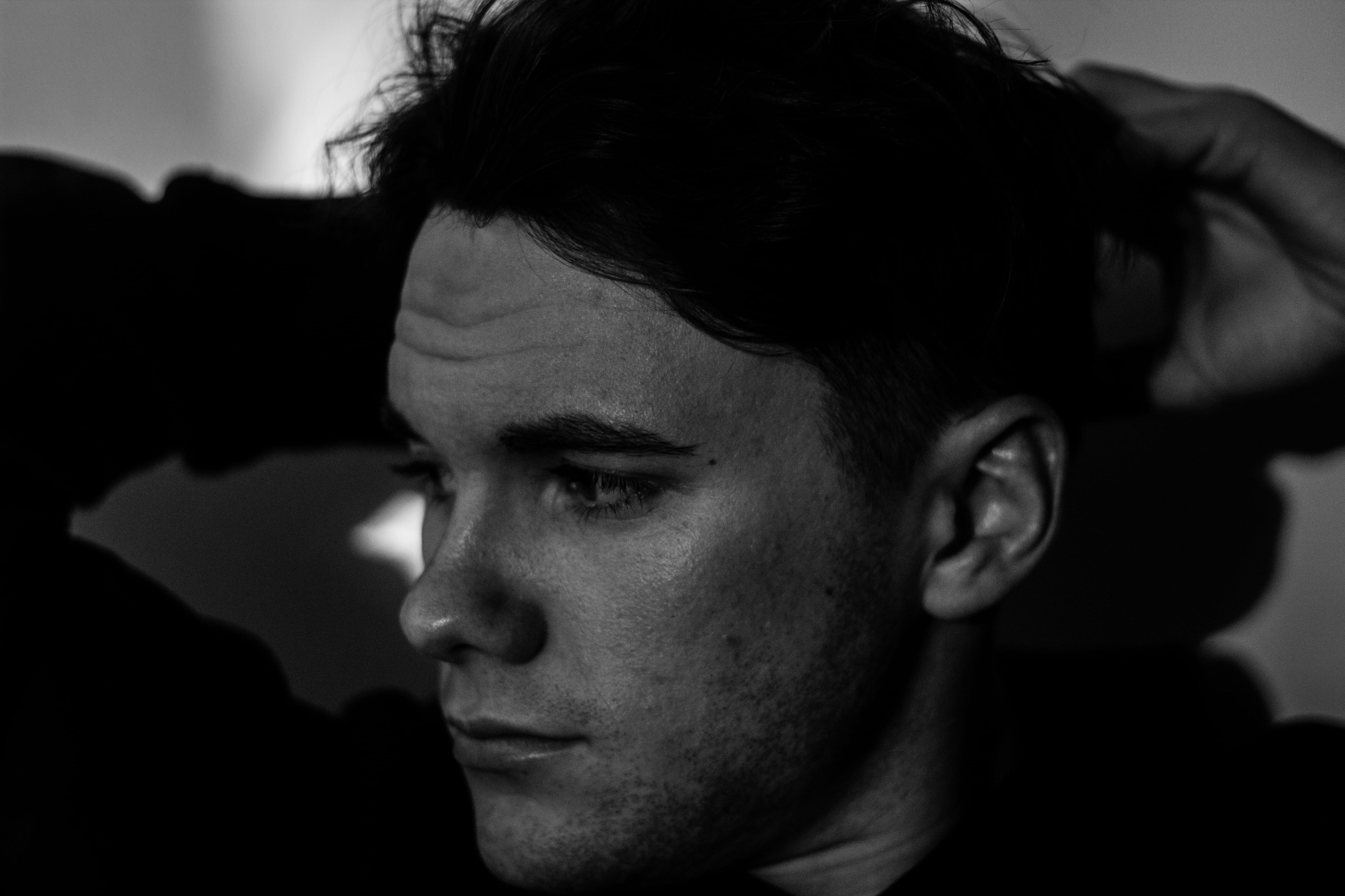 male, point five, black, one person, 2018, black and white, la, body part, united states, looking, woman, boy, 5K, lady, headshot, human face, men, close-up, HD Wallpaper