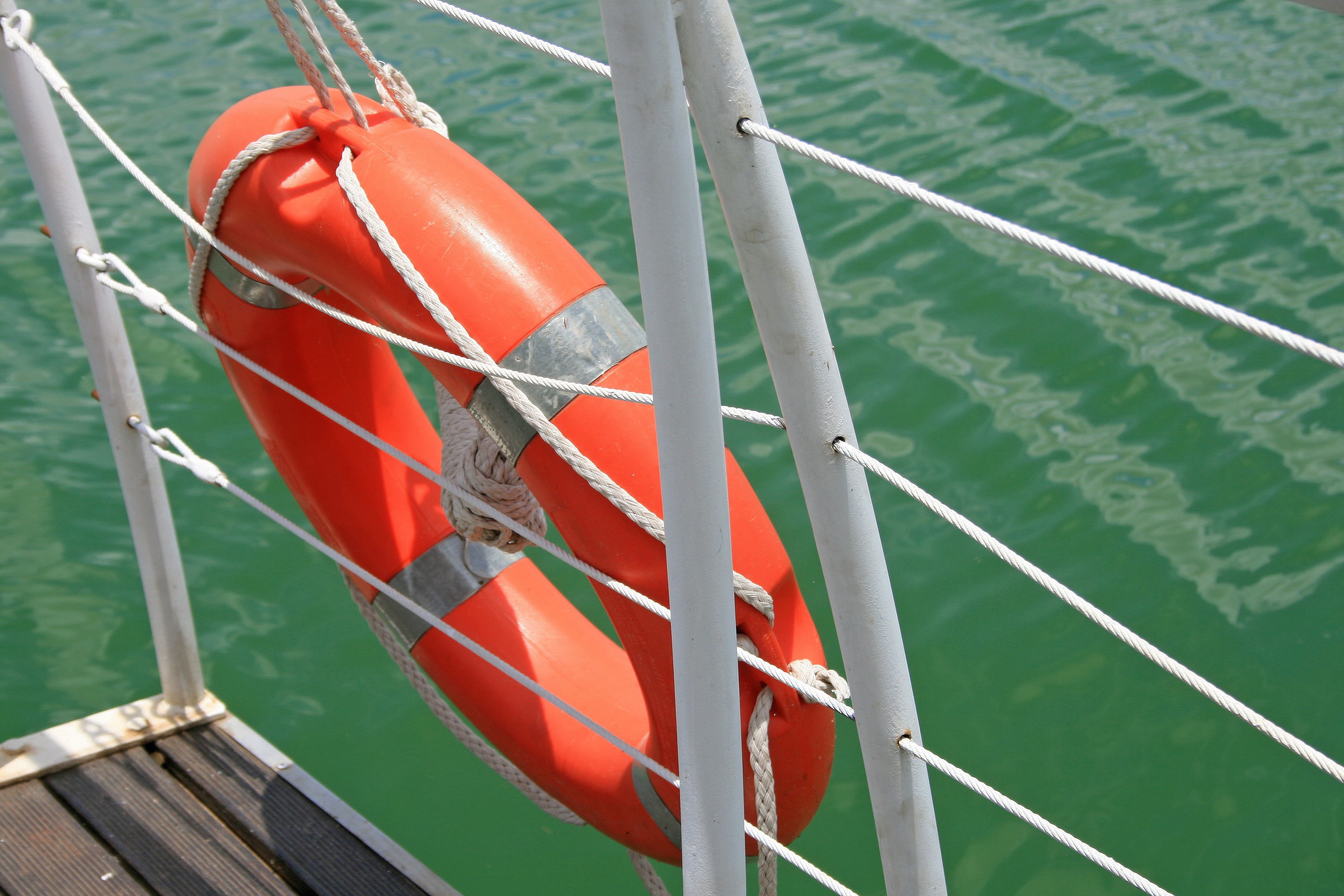 sea, cruise, rope, nature, high angle view, Device, nautical Vessel, life saver ring, no People, safety, rescue, bright, day, ring, boat Deck, yacht, metal, HD Wallpaper