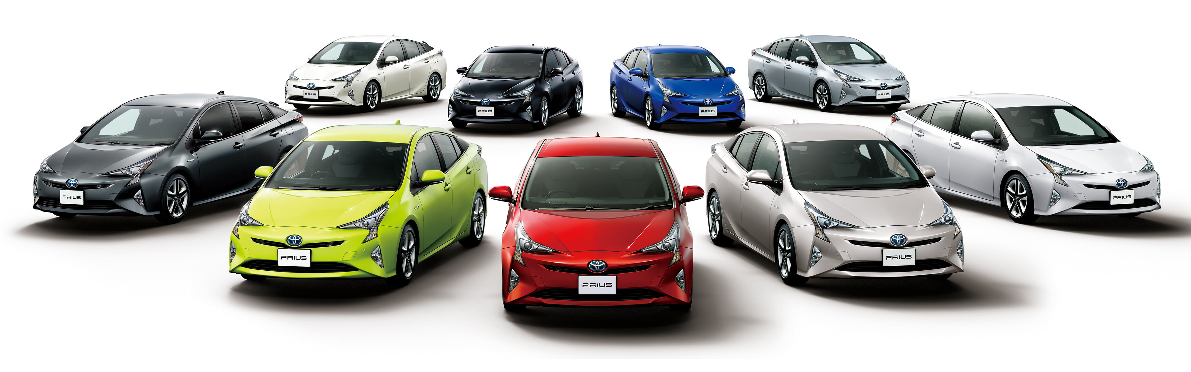 cut out, sports helmet, cooperation, toyota prius car vehicle electric car dual monitors multiple display simple background, group, front view, work helmet, HD Wallpaper