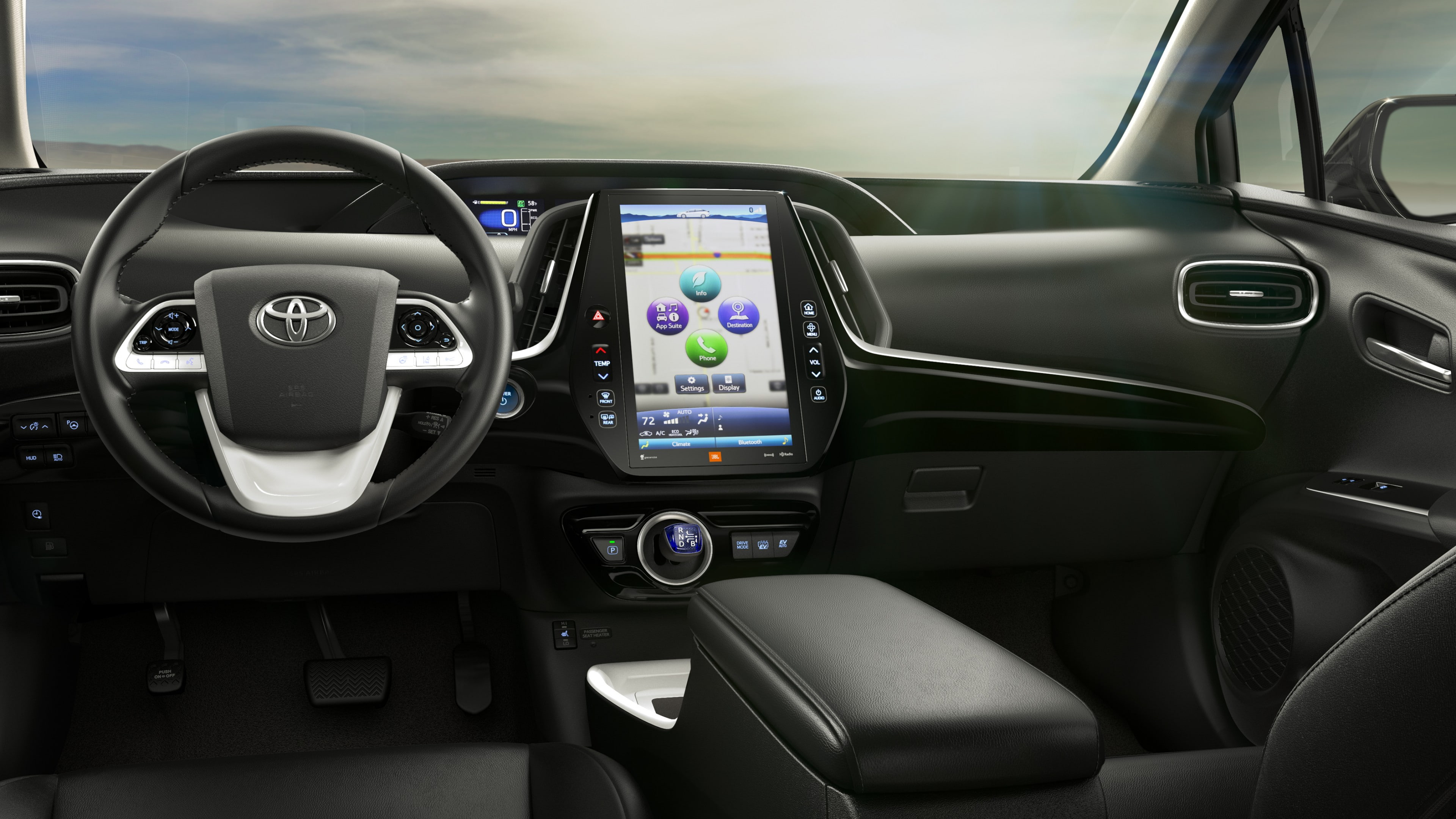 4K, interior, Toyota Prius Prime, NYIAS 2016, HD Wallpaper