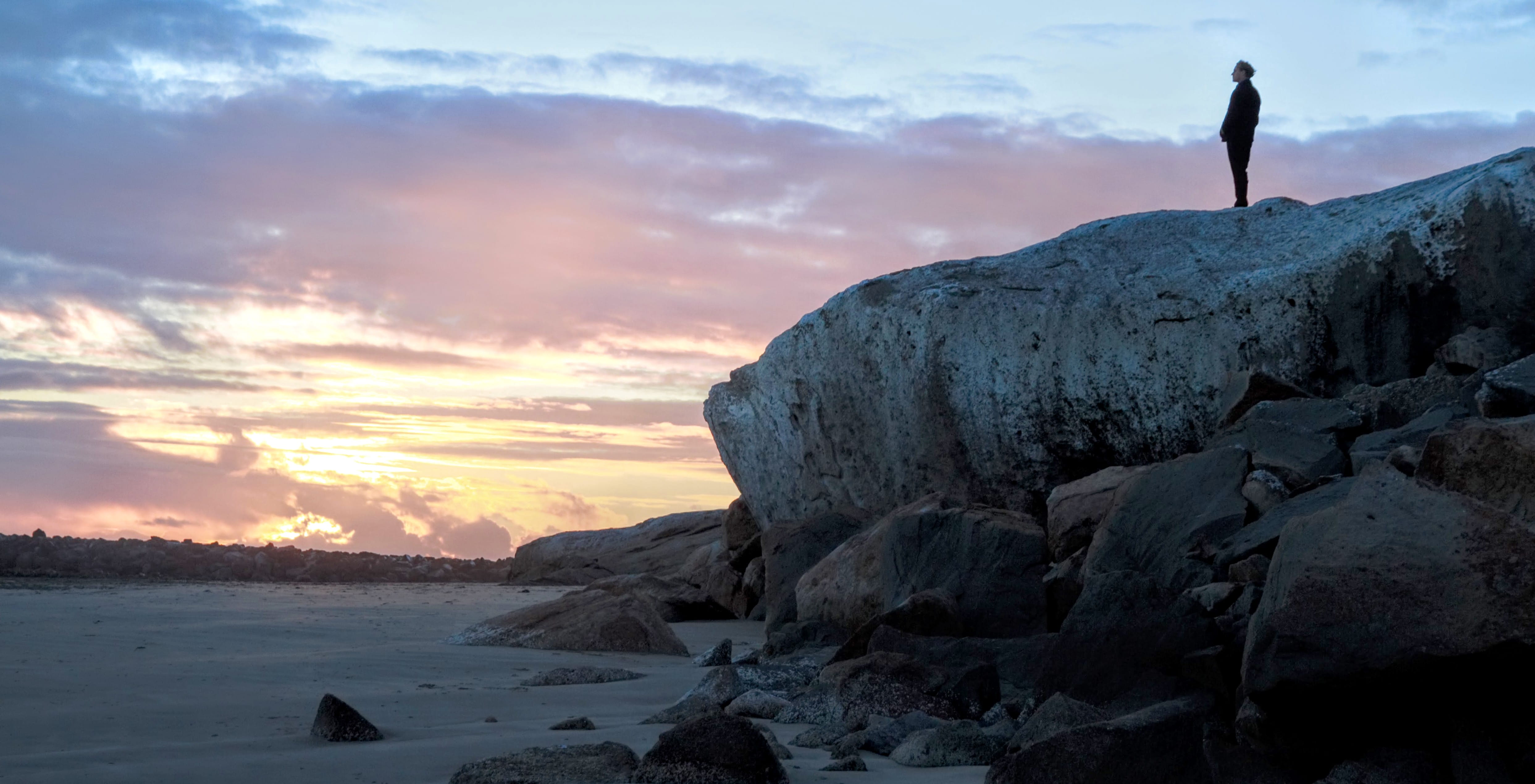 rock - object, beach, land, beauty in nature, montaña de oro state park, rock, cloudscape, sunset, lifestyles, ocean view, cloud - sky, non-urban scene, HD Wallpaper