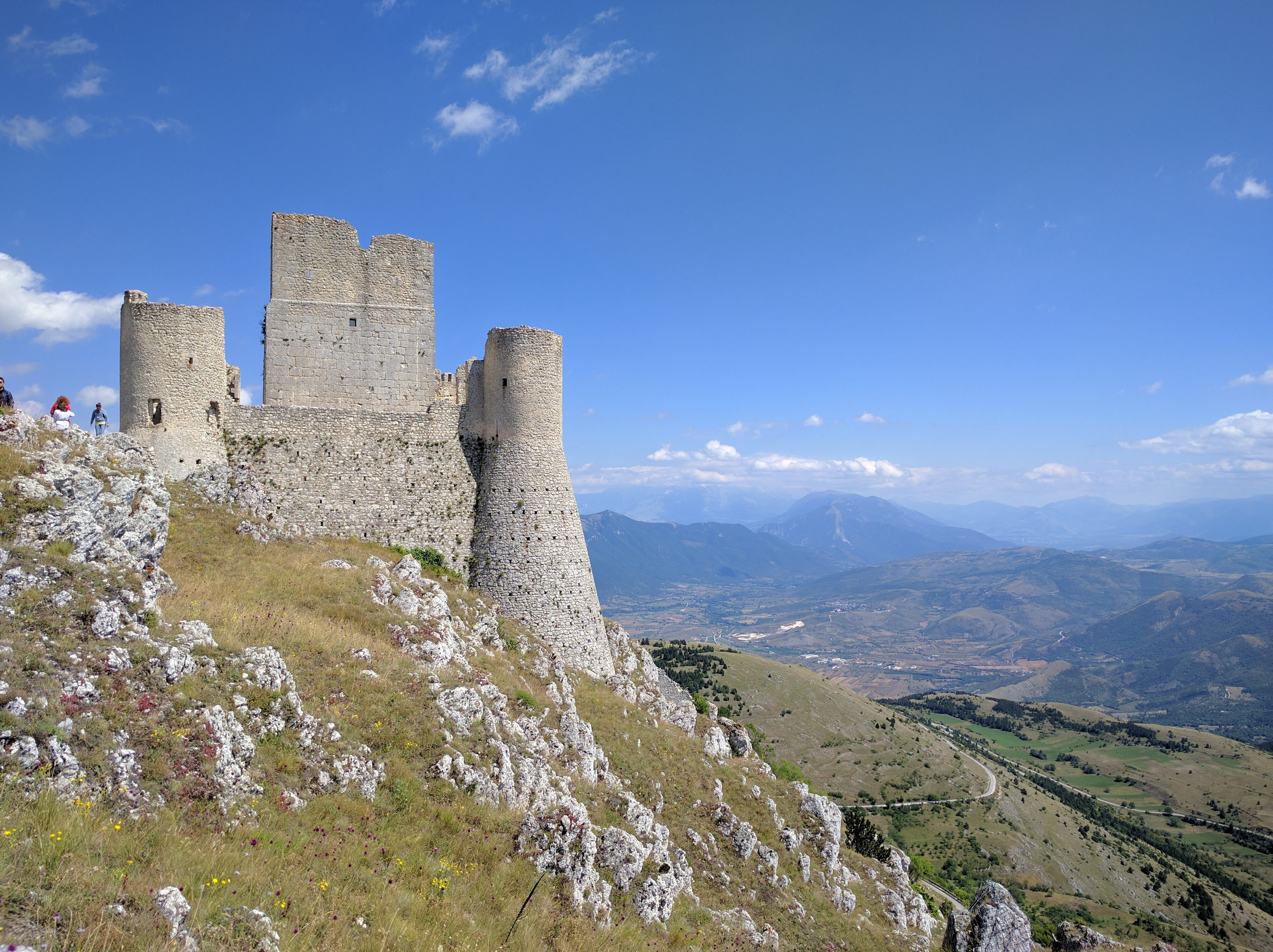 the past, ancient, Abruzzo, no people, sky, excursion, the apennines, environment, building exterior, roccacalascio, 4K, built structure, fort, cloud - sky, HD Wallpaper