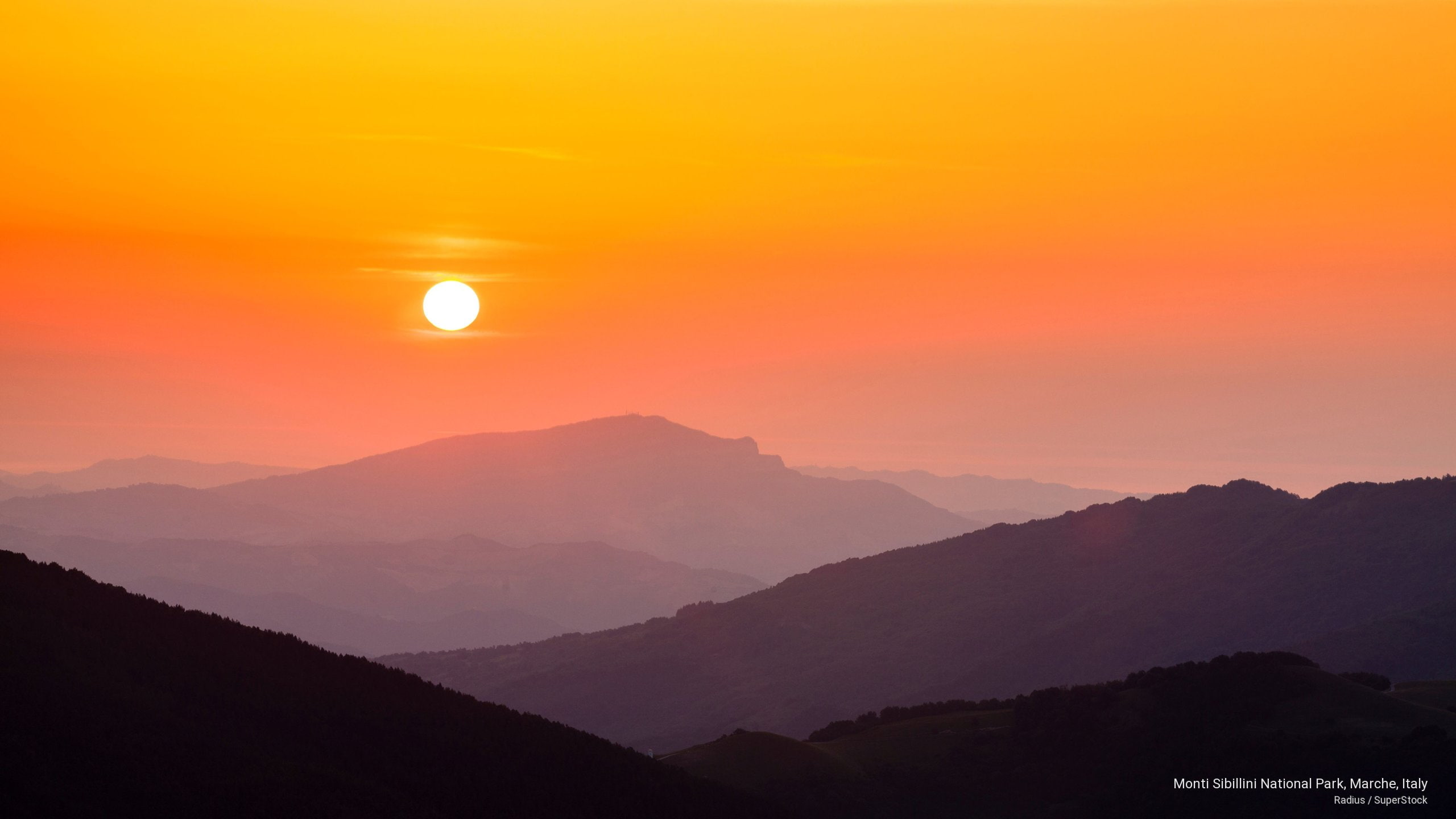 national, park, sibillini, Sunrises/Sunsets, 2K, monti, italy, marche, HD Wallpaper