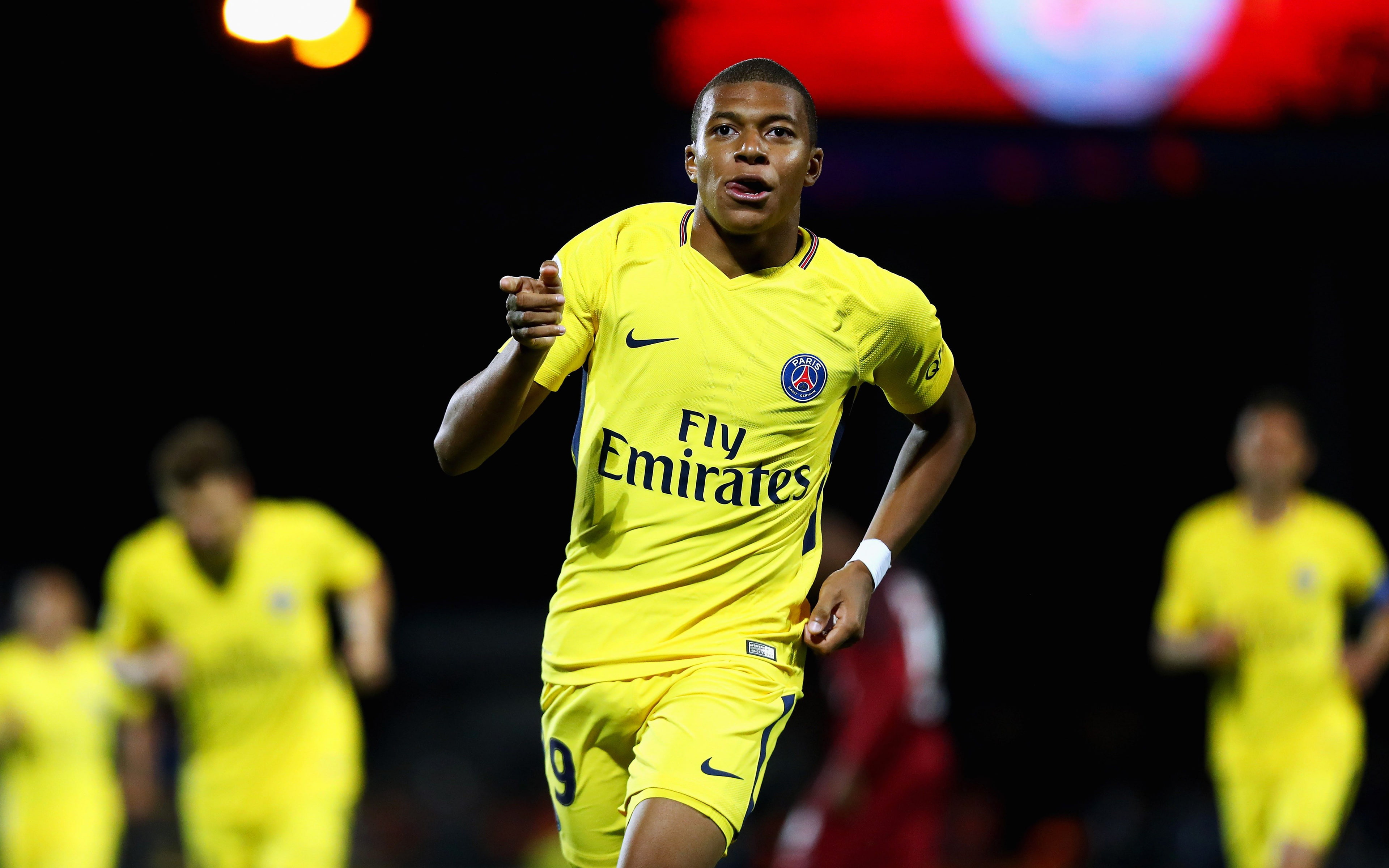 Kylian Mbappé, 4K, Soccer, Paris Saint-Germain F.C., HD Wallpaper