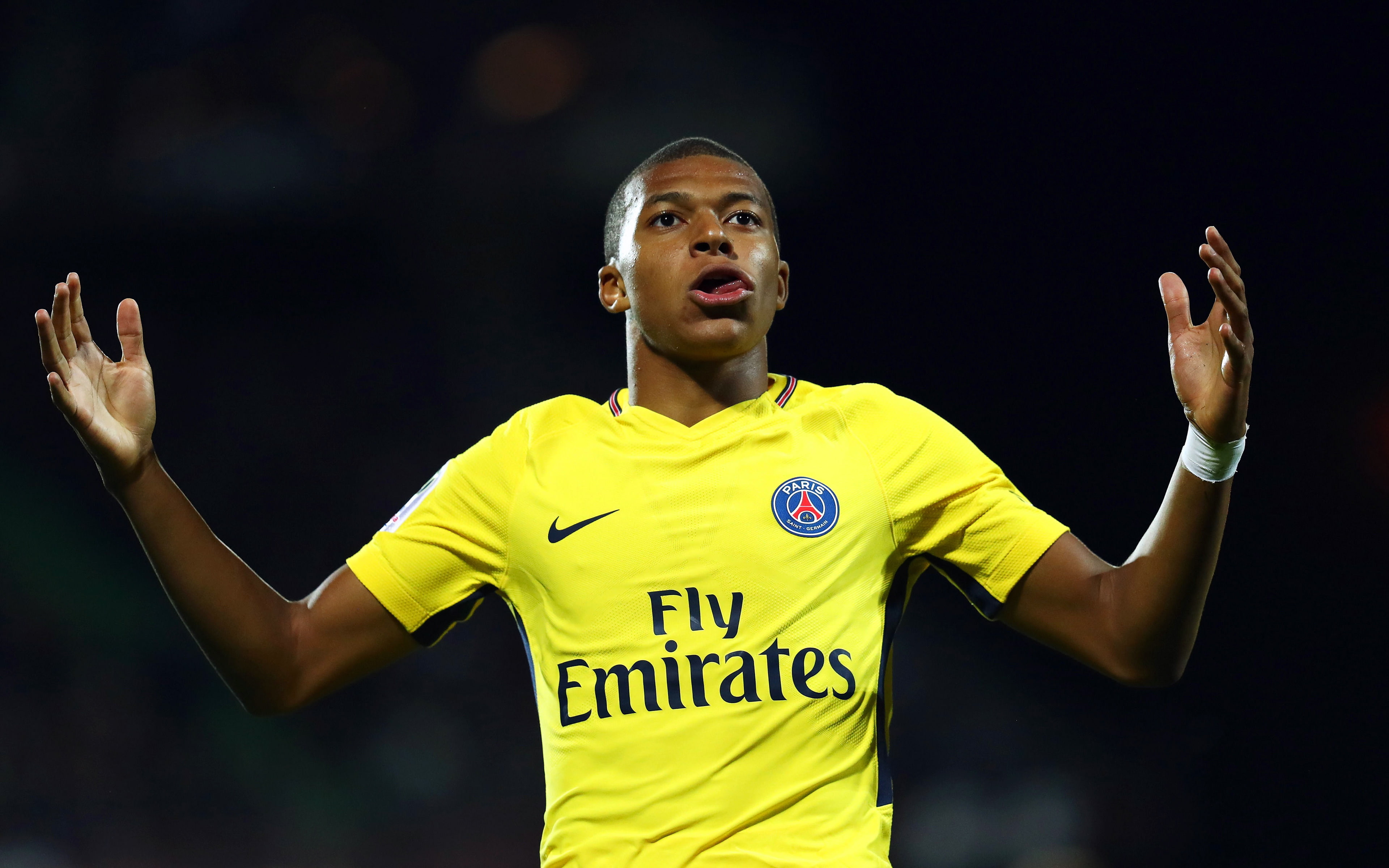 4K, Soccer, Kylian Mbappé, Paris Saint-Germain F.C., HD Wallpaper