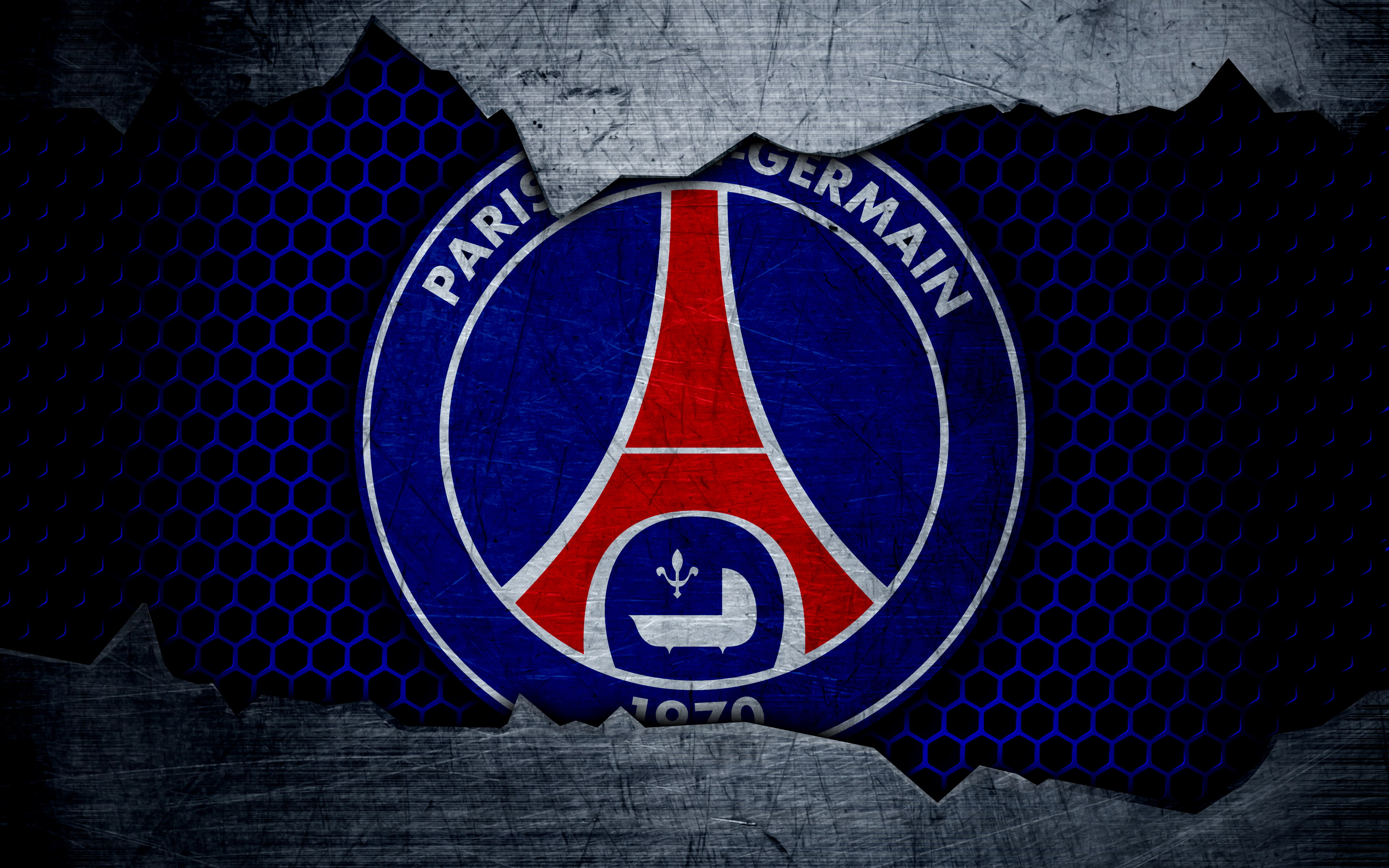 Paris Saint-Germain F.C., 4K, Soccer, Logo, HD Wallpaper