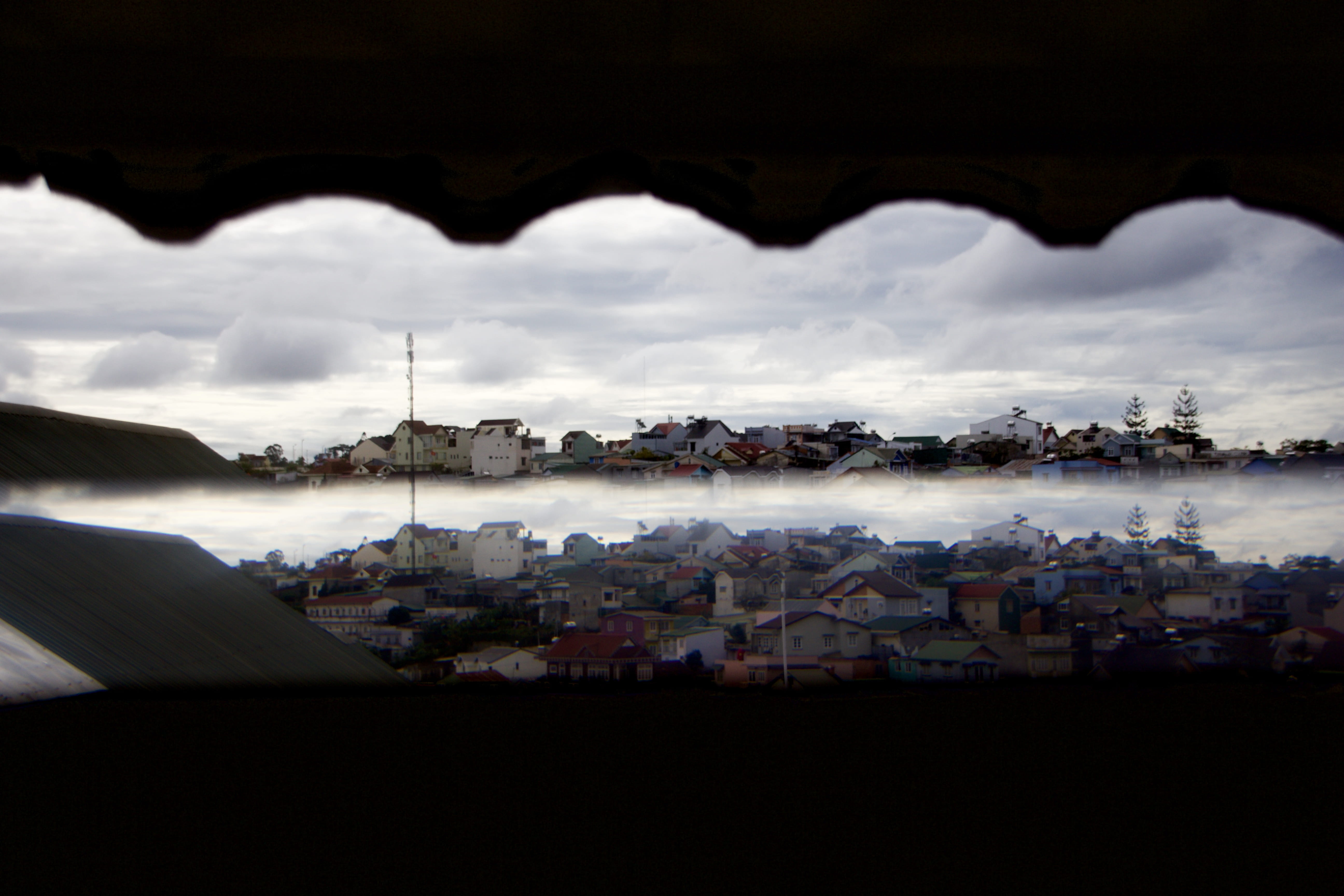 asia, the past, built structure, nature, rooftop, townscape, cityscape, city, architecture, no people, dalat, water, building, high angle view, outdoors, HD Wallpaper