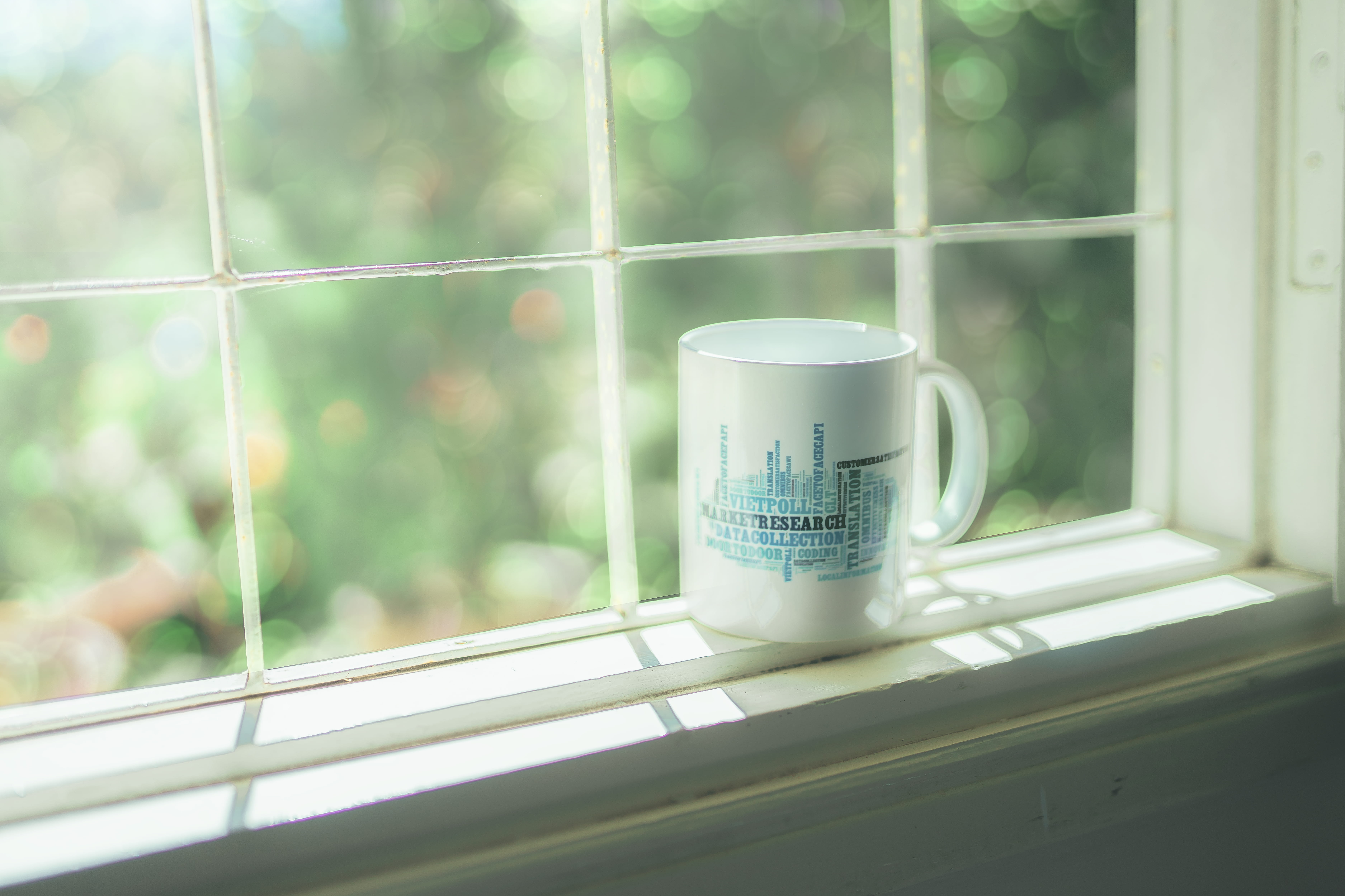 bokeh, duhaphoto, glass, white color, coffee cup, blue, contrast, nasphotography, nature, gocnho, mug, refreshment, sun, forest, cup, food and drink, 5K, HD Wallpaper
