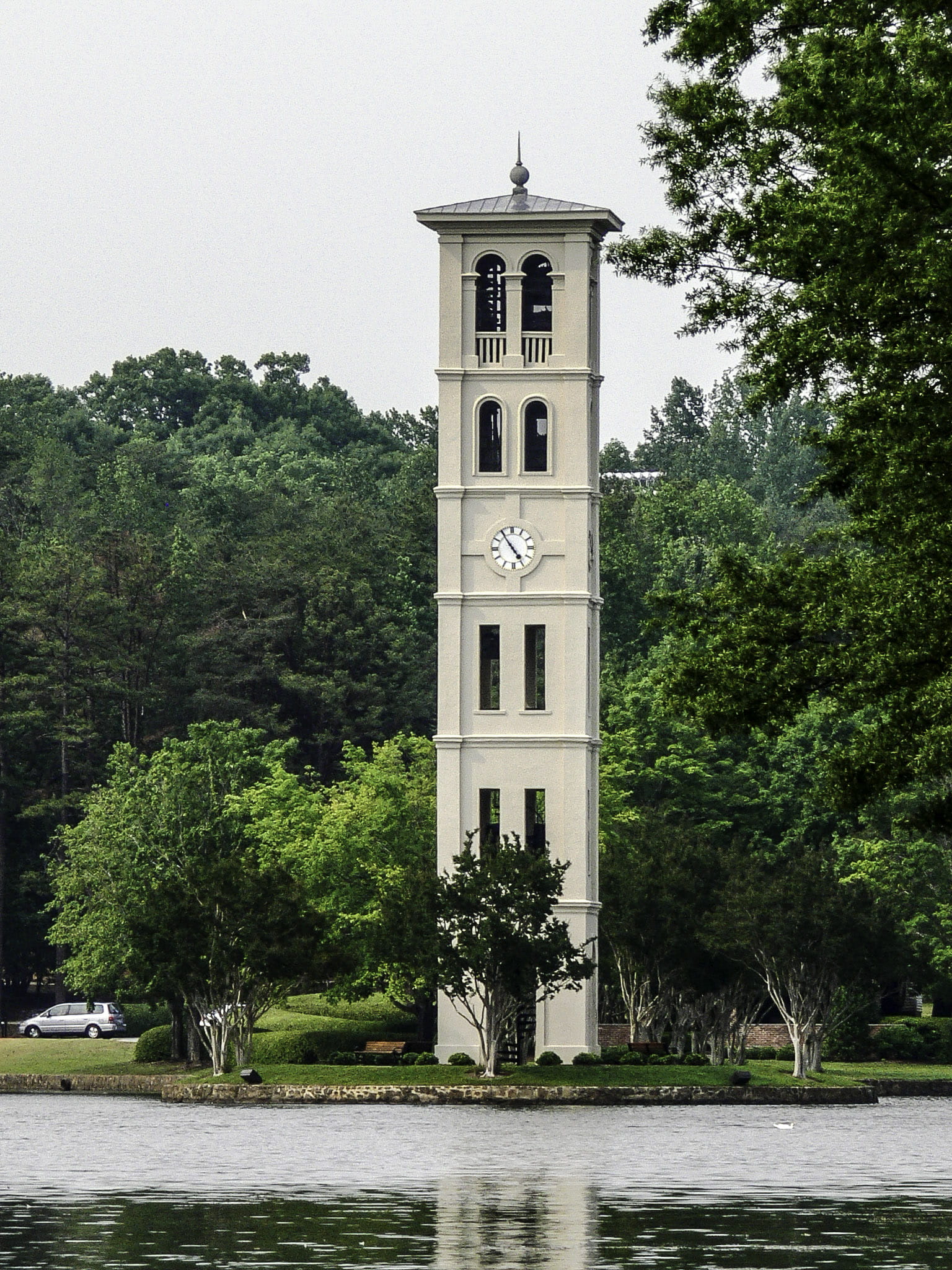 waterfront, no people, south carolina, United States, building, church, architecture, greenville, nature, bell, tree, photos, building exterior, south, Phone HD Wallpaper