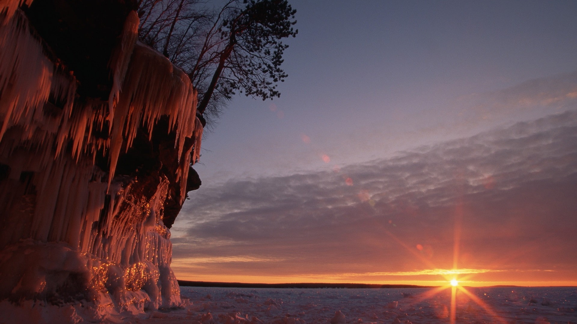 Wisconsin, ice, cave, lakes, 1080P, ice cave, x, hd, lake, superior, nature, art, HD Wallpaper