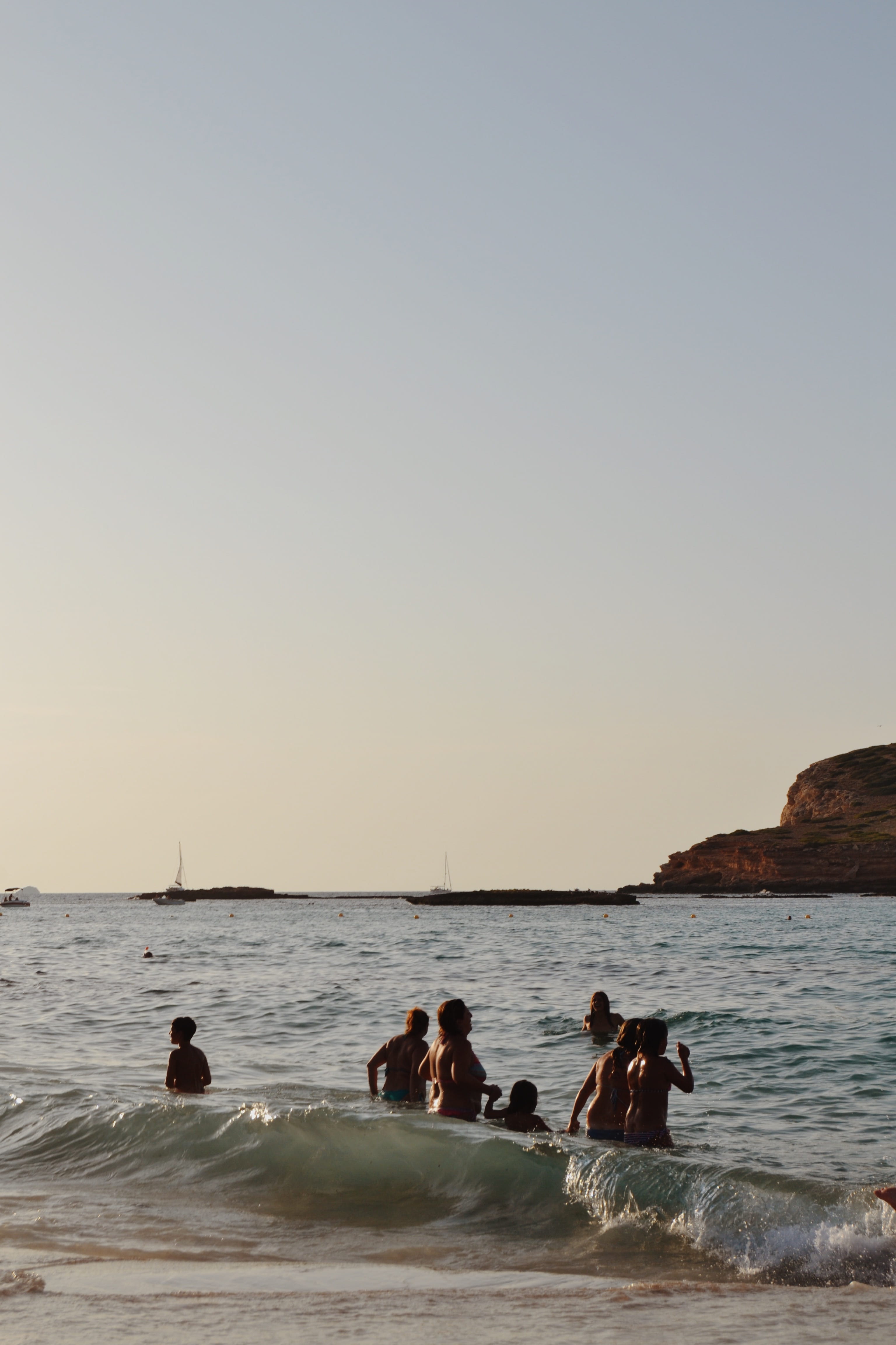 ibiza, holiday, spain, lifestyles, leisure activity, cala conta, cala, cala comte, sunset, copy space, water, scenics - nature, 4K, platges de comte, clear sky, Phone HD Wallpaper