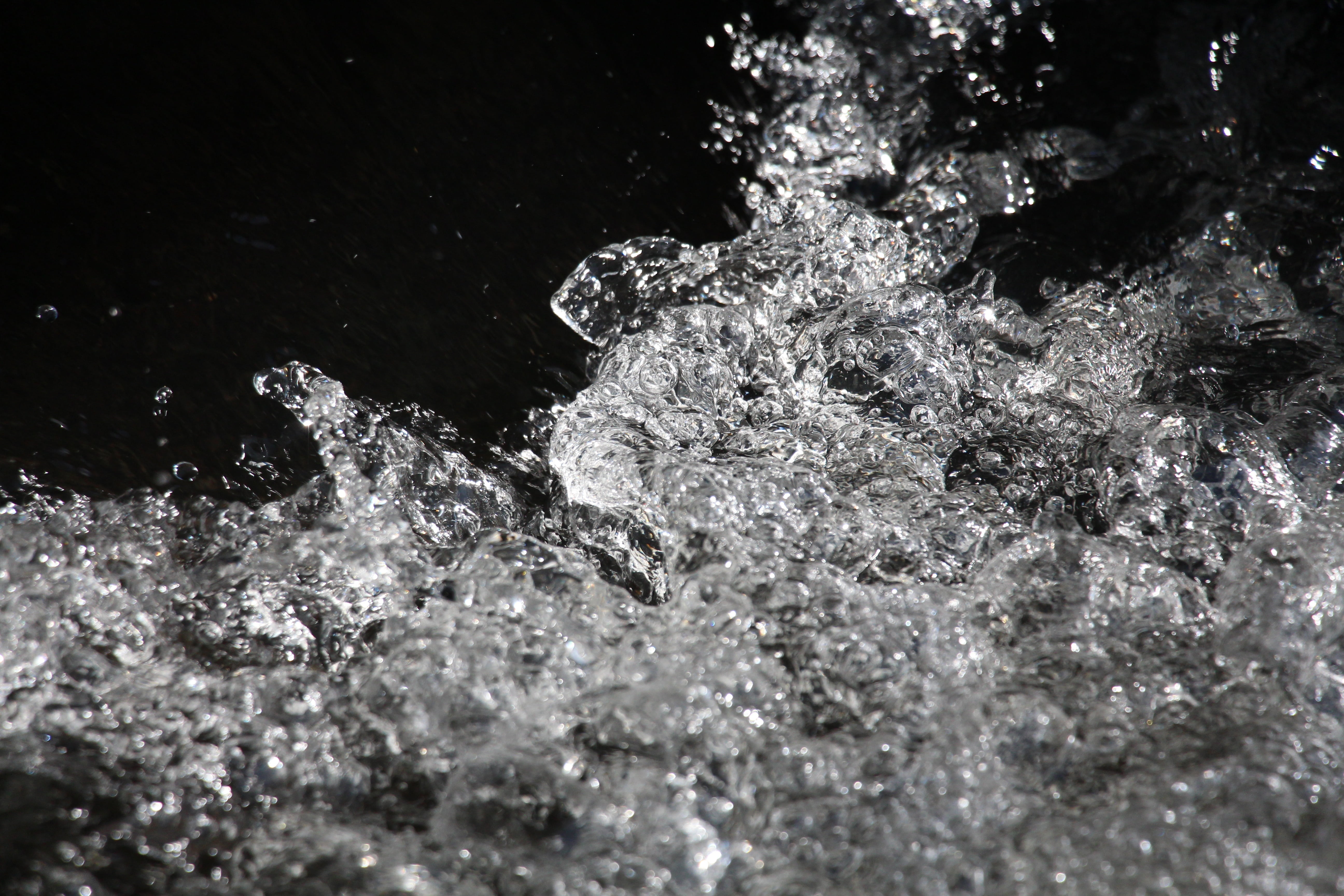 current, abstract, cascade, frozen, day, snowflake, cold temperature, waterfront, splashing, nature, motion, selective focus, melting, outdoors, 5K, water, HD Wallpaper