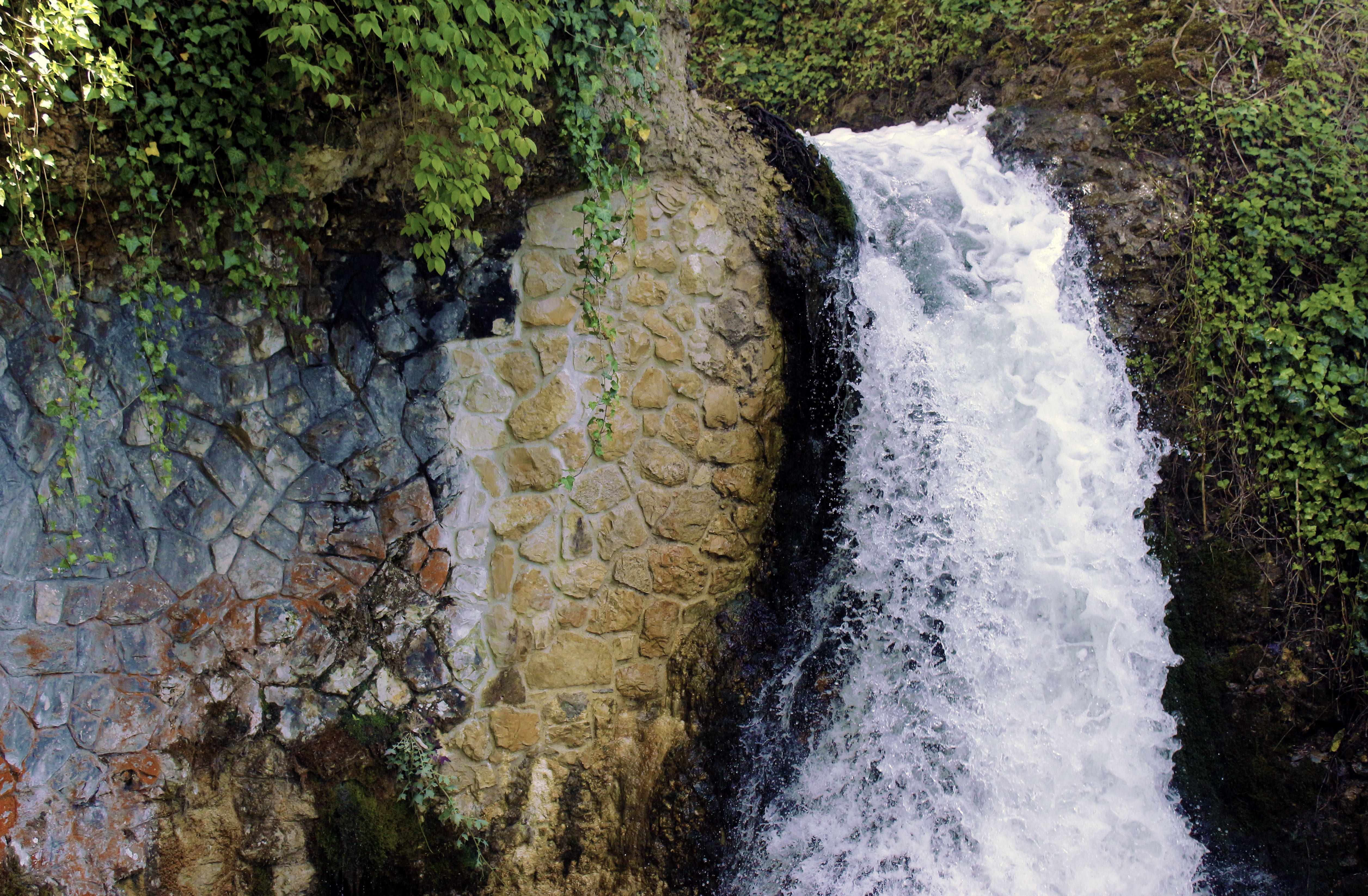 switzerland, rock, long exposure, small waterfall, power in nature, scenics - nature, falling water, tree, bach, land, day, motion, nature, outdoors, water, HD Wallpaper