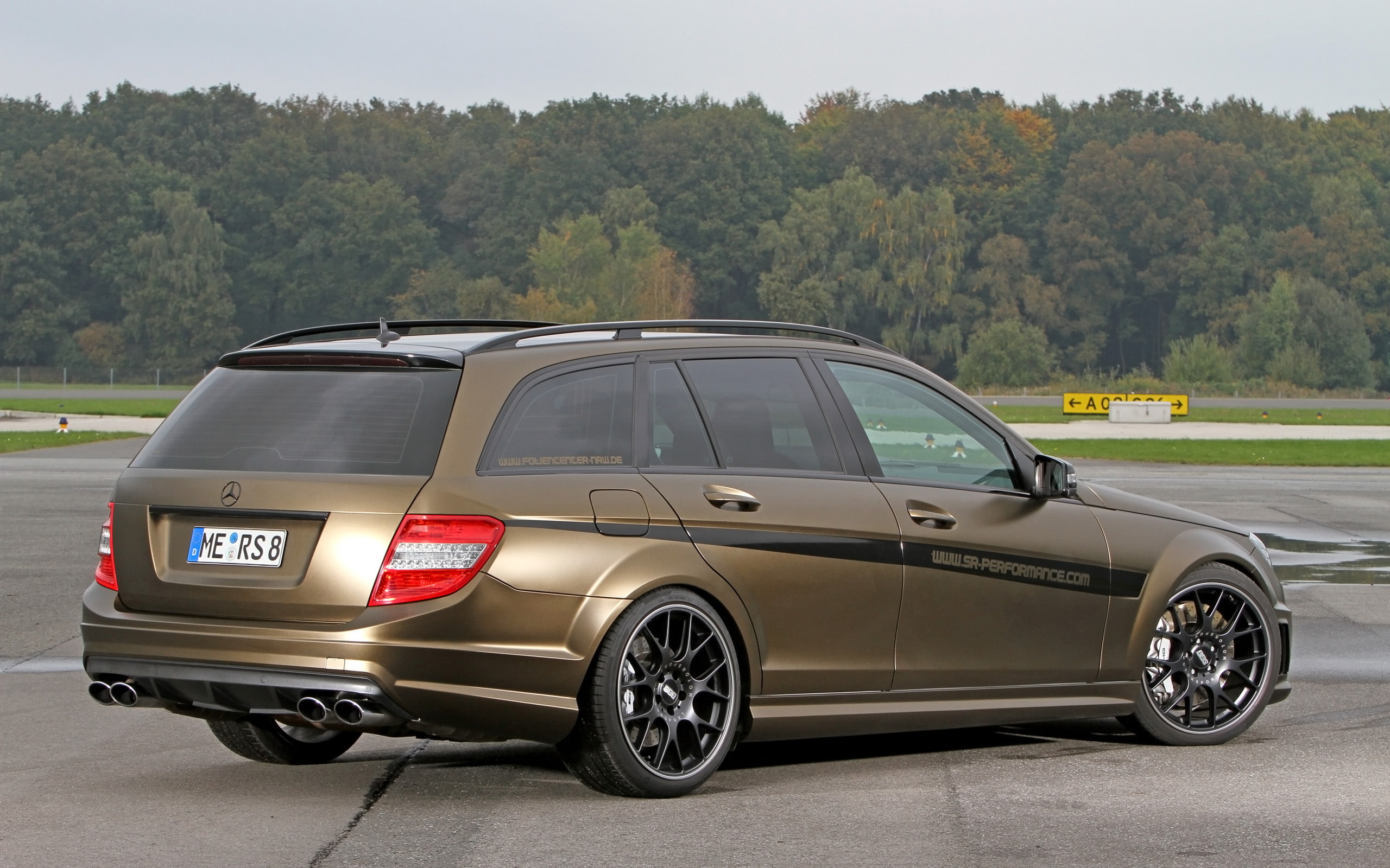 mercedes, stationwagon, 2013, 2K, amg, c63, tuning, foliencenter nrw, benz, HD Wallpaper