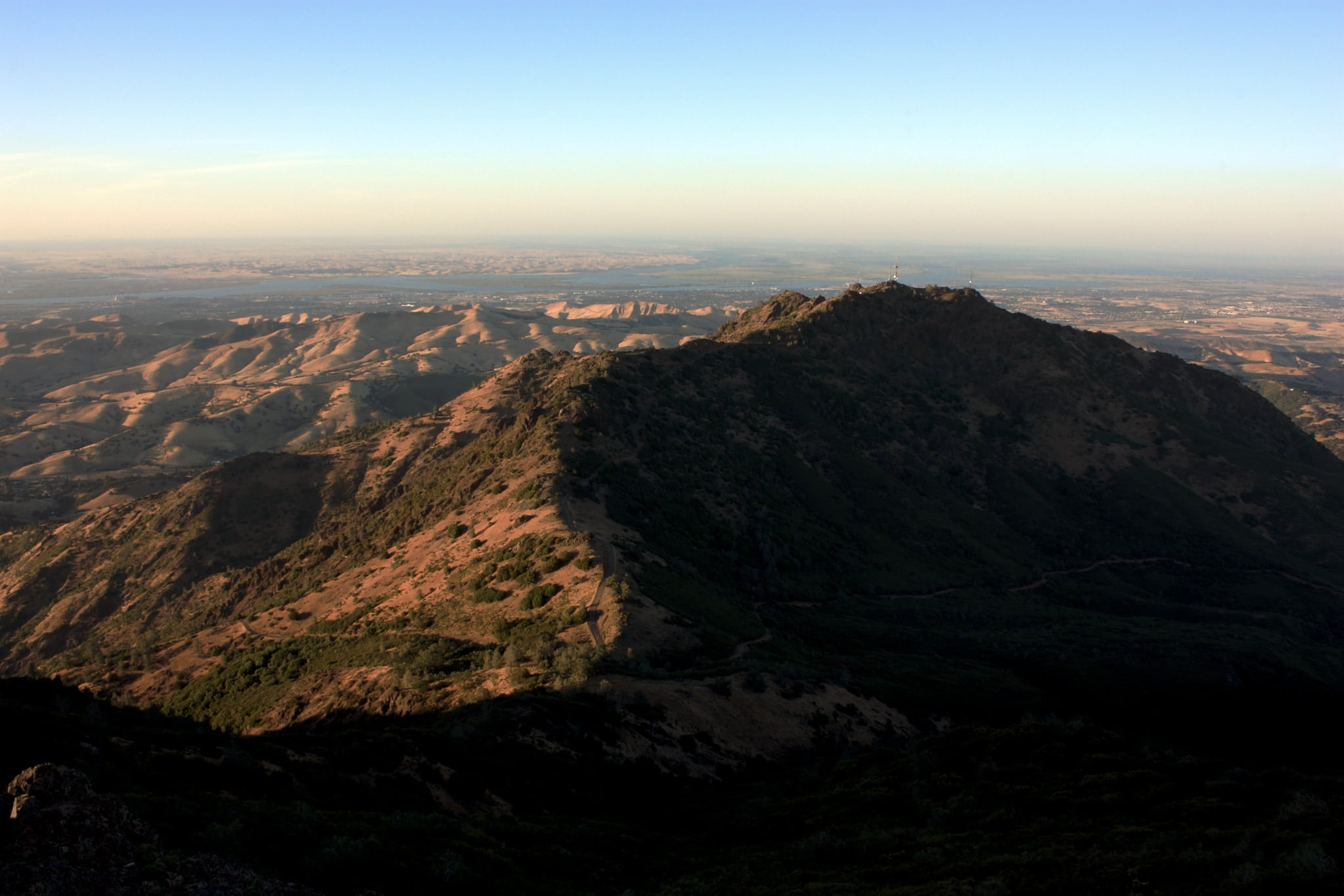 environment, view, non-urban scene, 1080P, aerial view, beauty in nature, scenics - nature, sky, riparian, mount diablo, tranquil scene, horizon over land, HD Wallpaper