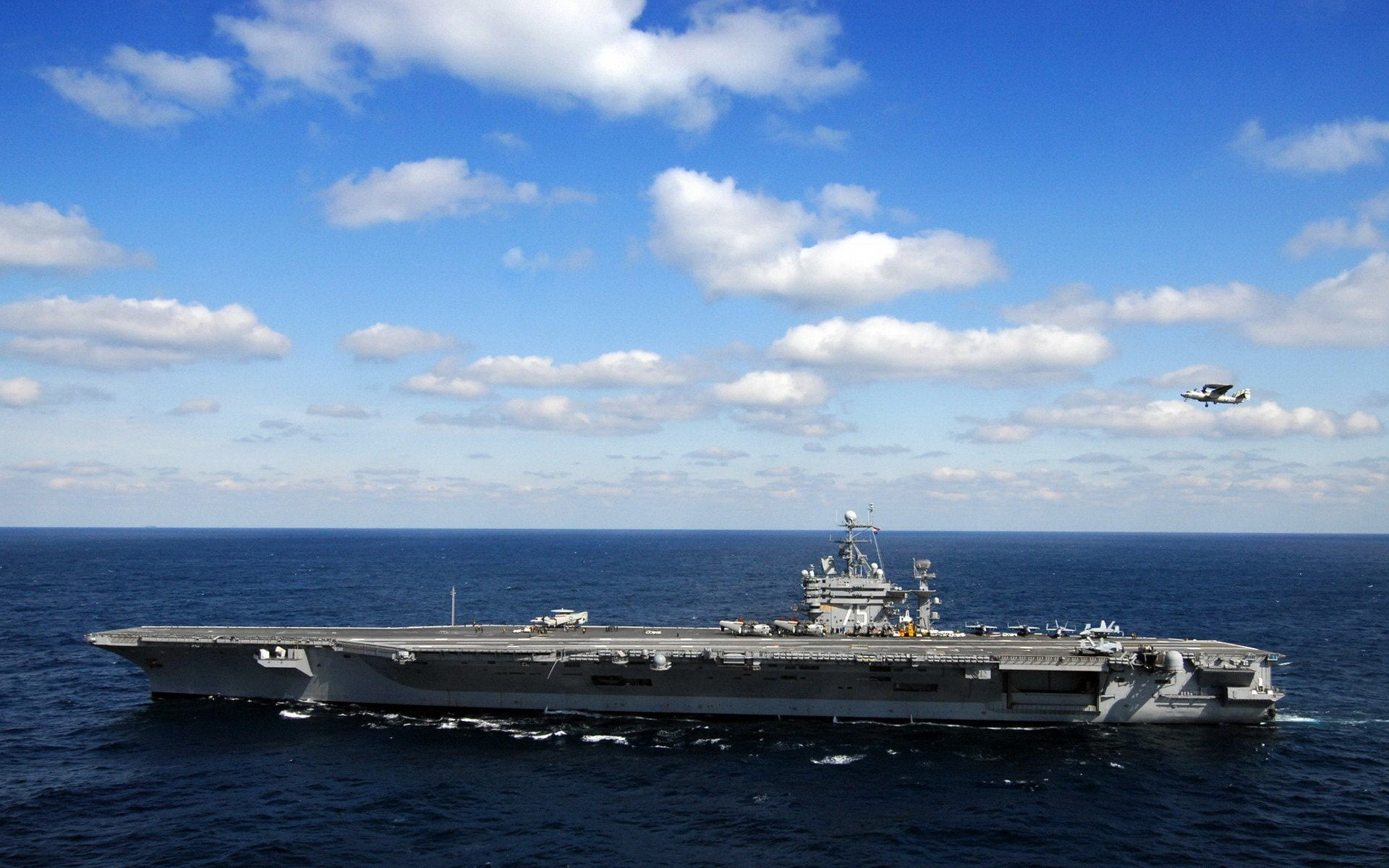 USS Harry S. Truman (CVN-75), Warship, Aircraft Carrier, 1080P, Warships, HD Wallpaper