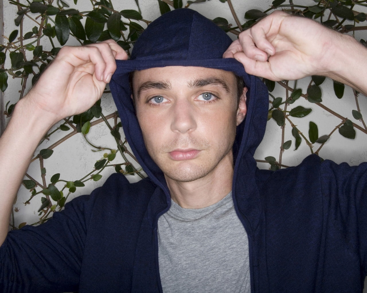 real people, caucasian Ethnicity, indoors, jim parsons, looking At Camera, cap, headshot, jim, parsons, hood, actor, people, hands, clothing, facial Expression, HD Wallpaper
