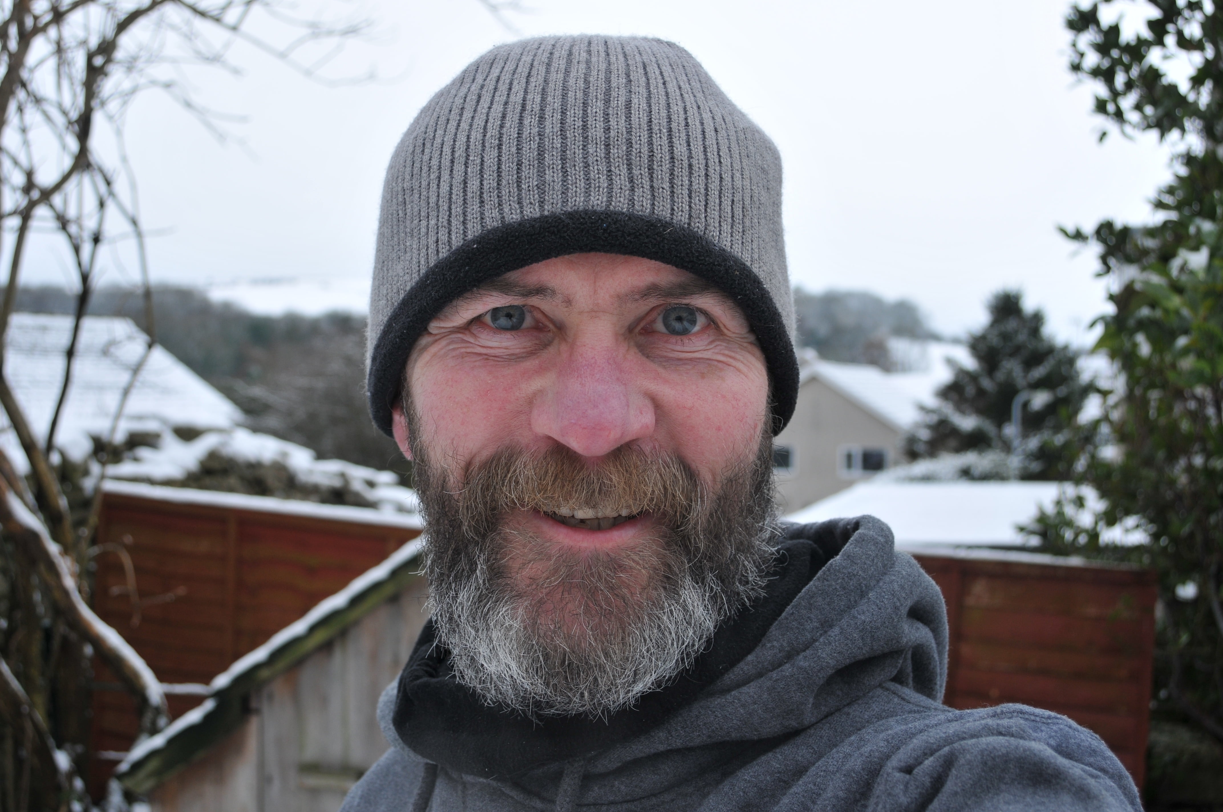 smiling, winter, handsome, face, gray, person, headshot, guy, portrait, men, warm clothing, attractive, male, people, snow, knit, adult, looking at camera, HD Wallpaper