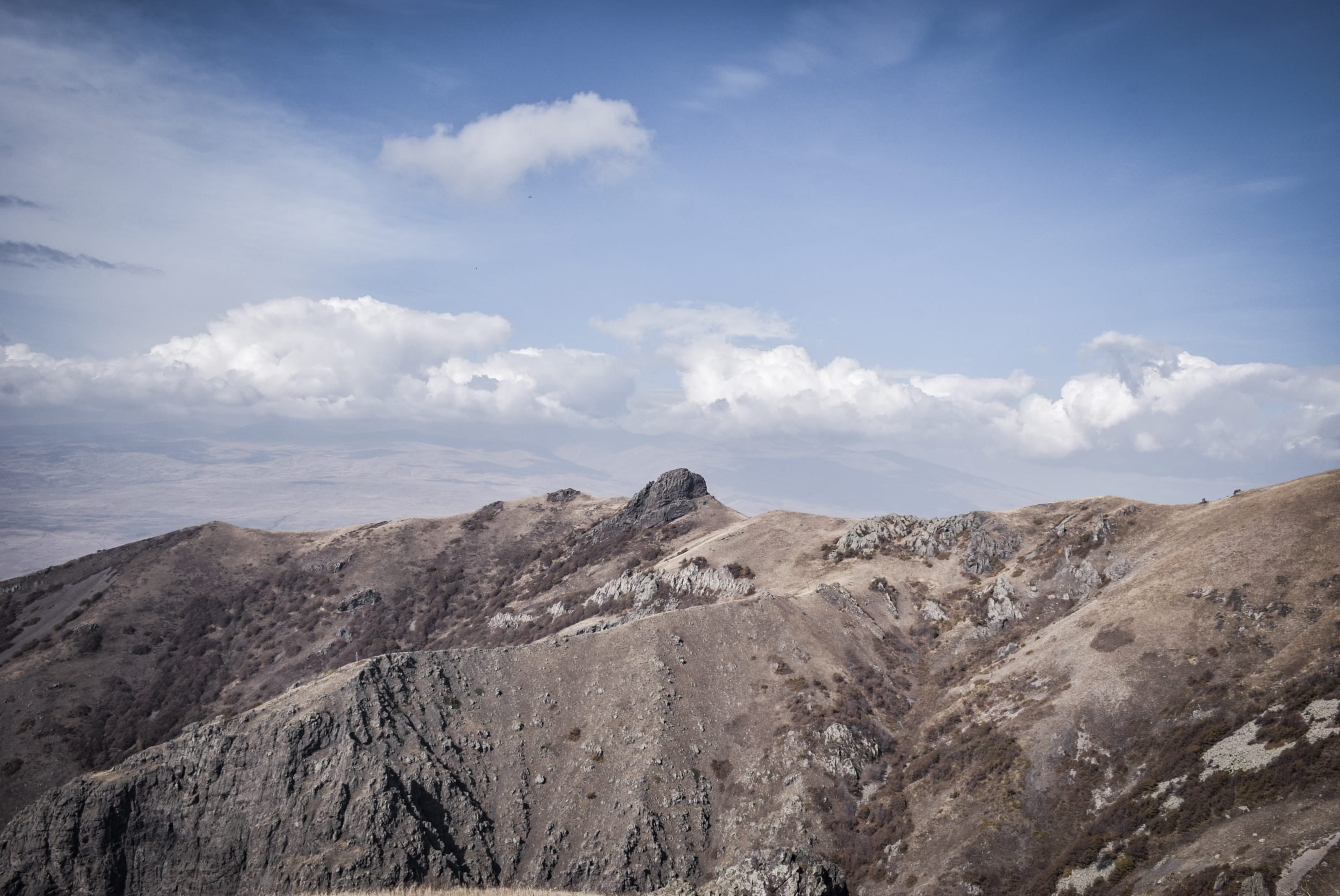 panoramic, mountain range, field, non-urban scene, plateau, land, remote, cloud - sky, tranquility, dirt road, no people, day, countryside, environment, HD Wallpaper