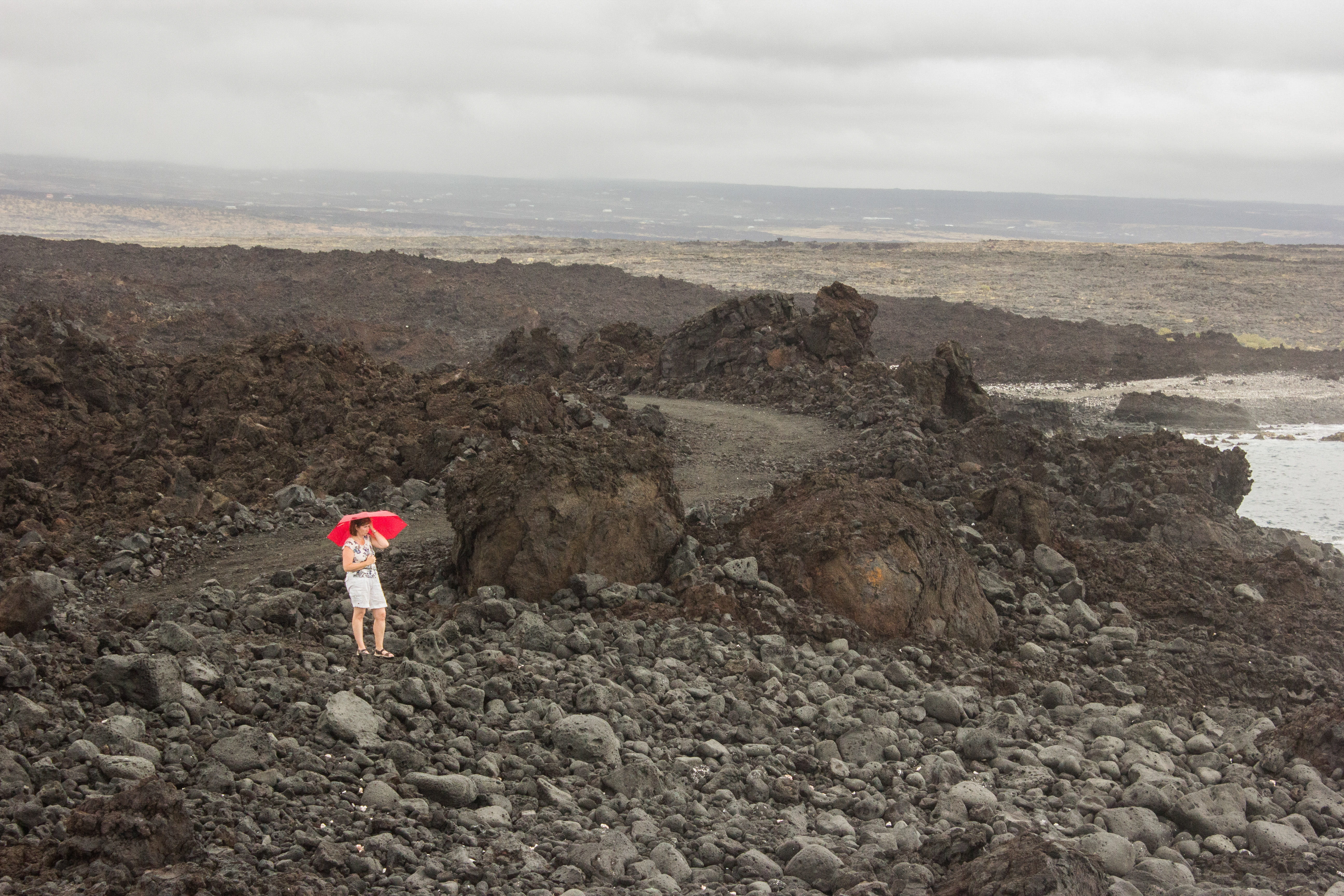 lava fields, rock - object, tranquility, leisure activity, land, ground, rock, nature, looking at view, full length, standing, big island, scenics - nature, HD Wallpaper