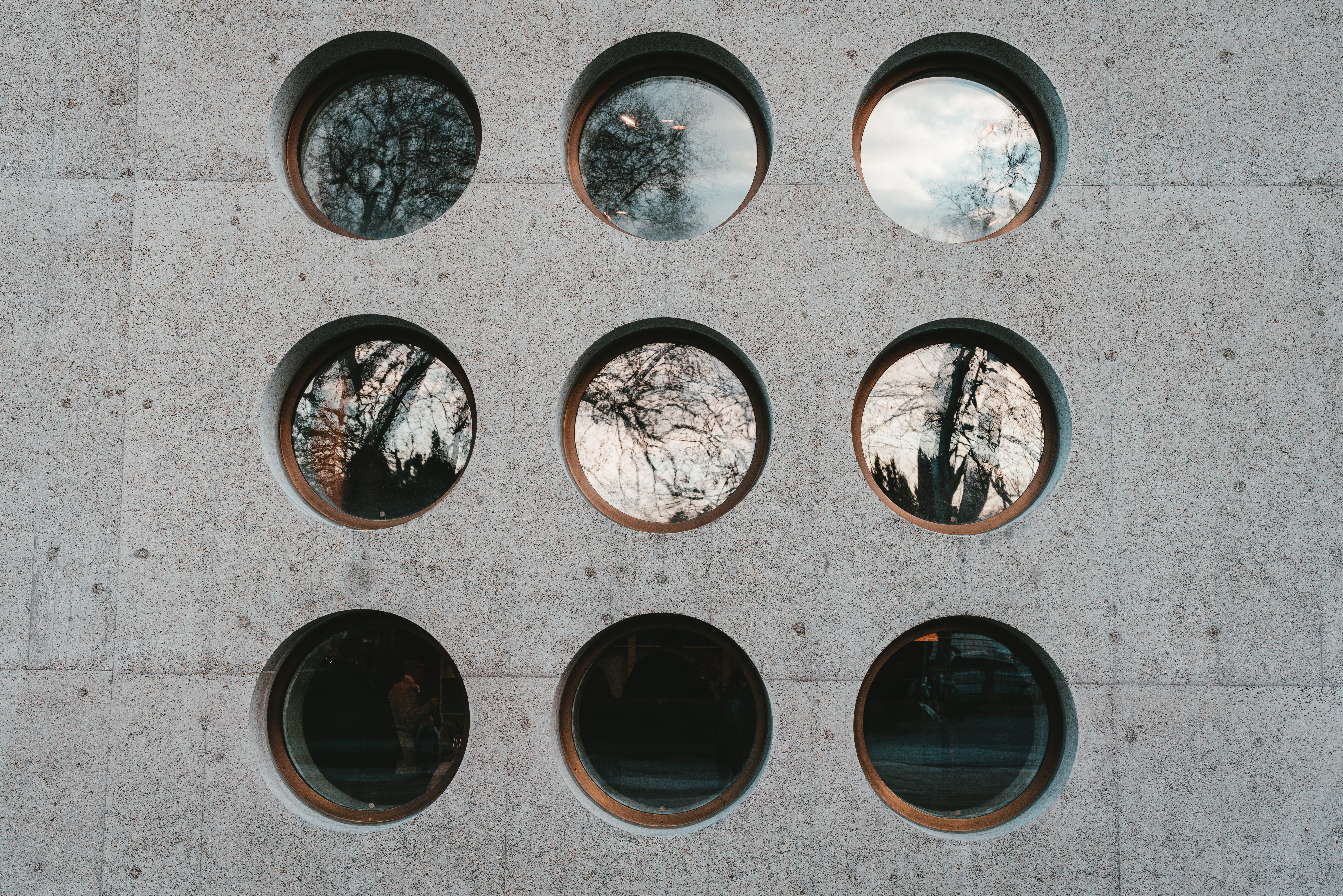landesmuseum, repetition, human, porthole, person, shape, contact lens, pattern, zürich, close-up, design, wristwatch, wall, steel, day, in a row, directly above, HD Wallpaper