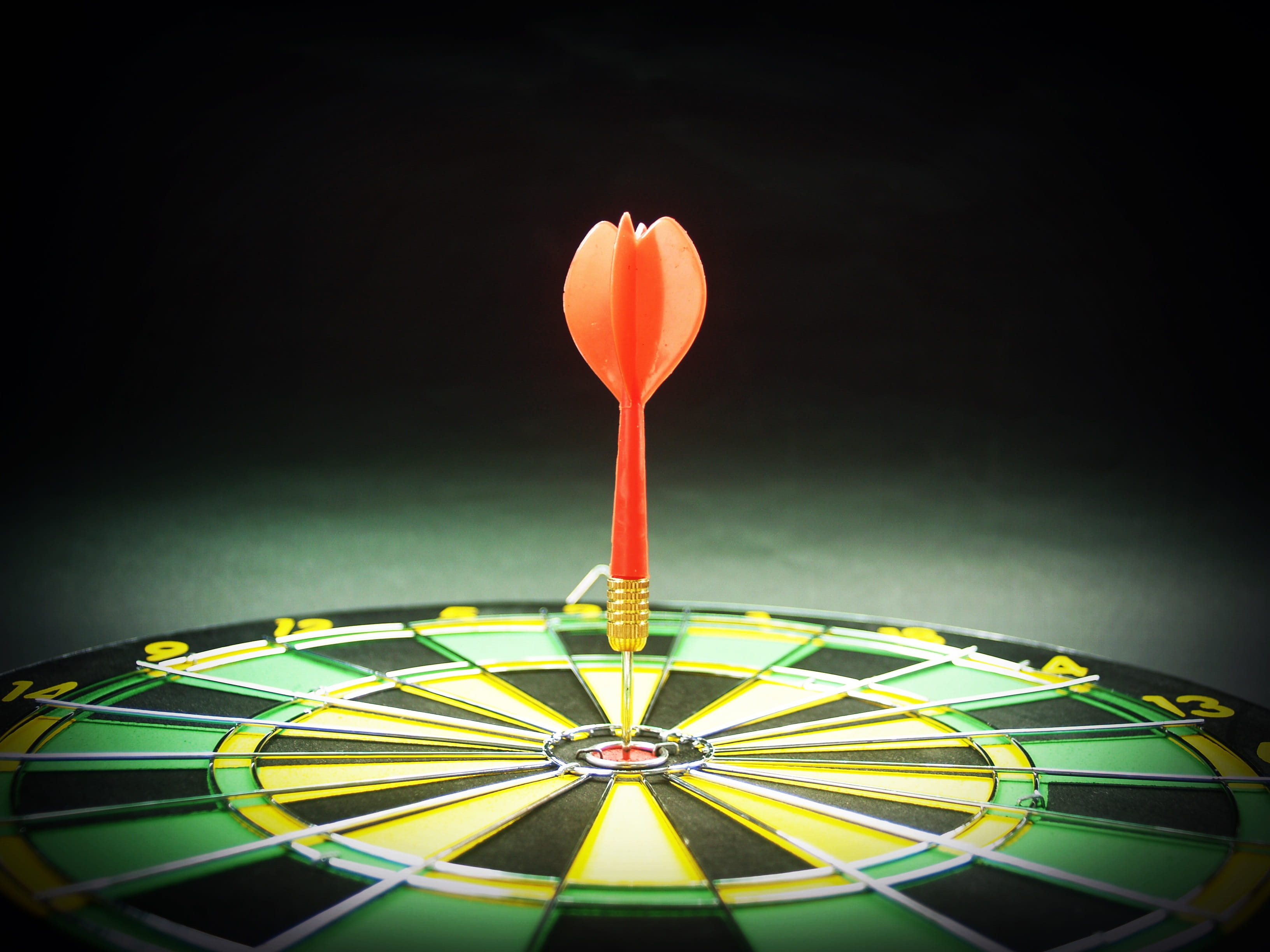 nature, perfect, fun, sports target, pin, arrow, black background, leisure, accuracy, target, dart, indoors, multi colored, dartboard, leisure activity, HD Wallpaper