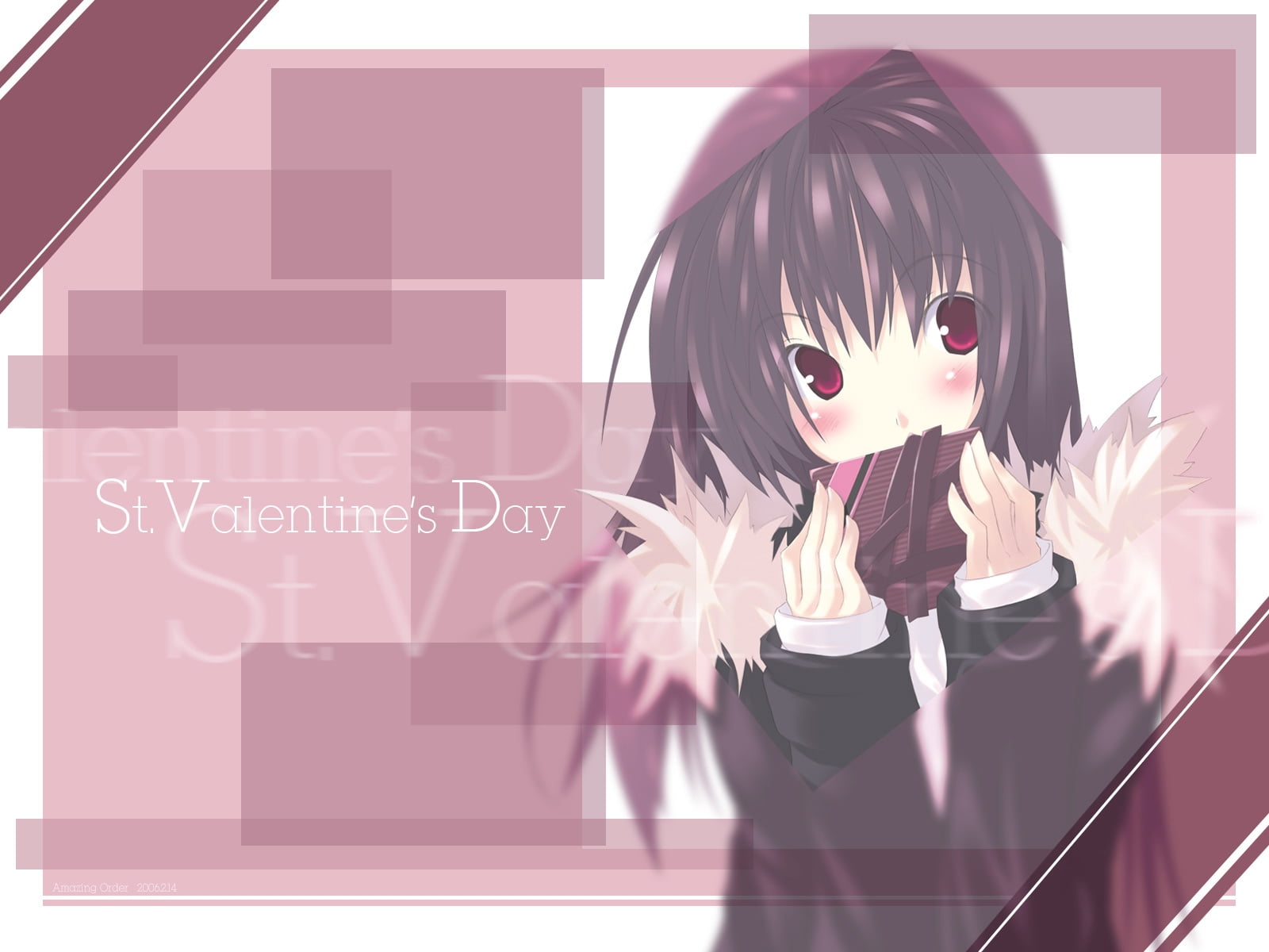 character, 720P, valentine, real people, hair, indoors, childhood, gift, one person, females, standing, art and craft, girl, s, senmu valentine, HD Wallpaper