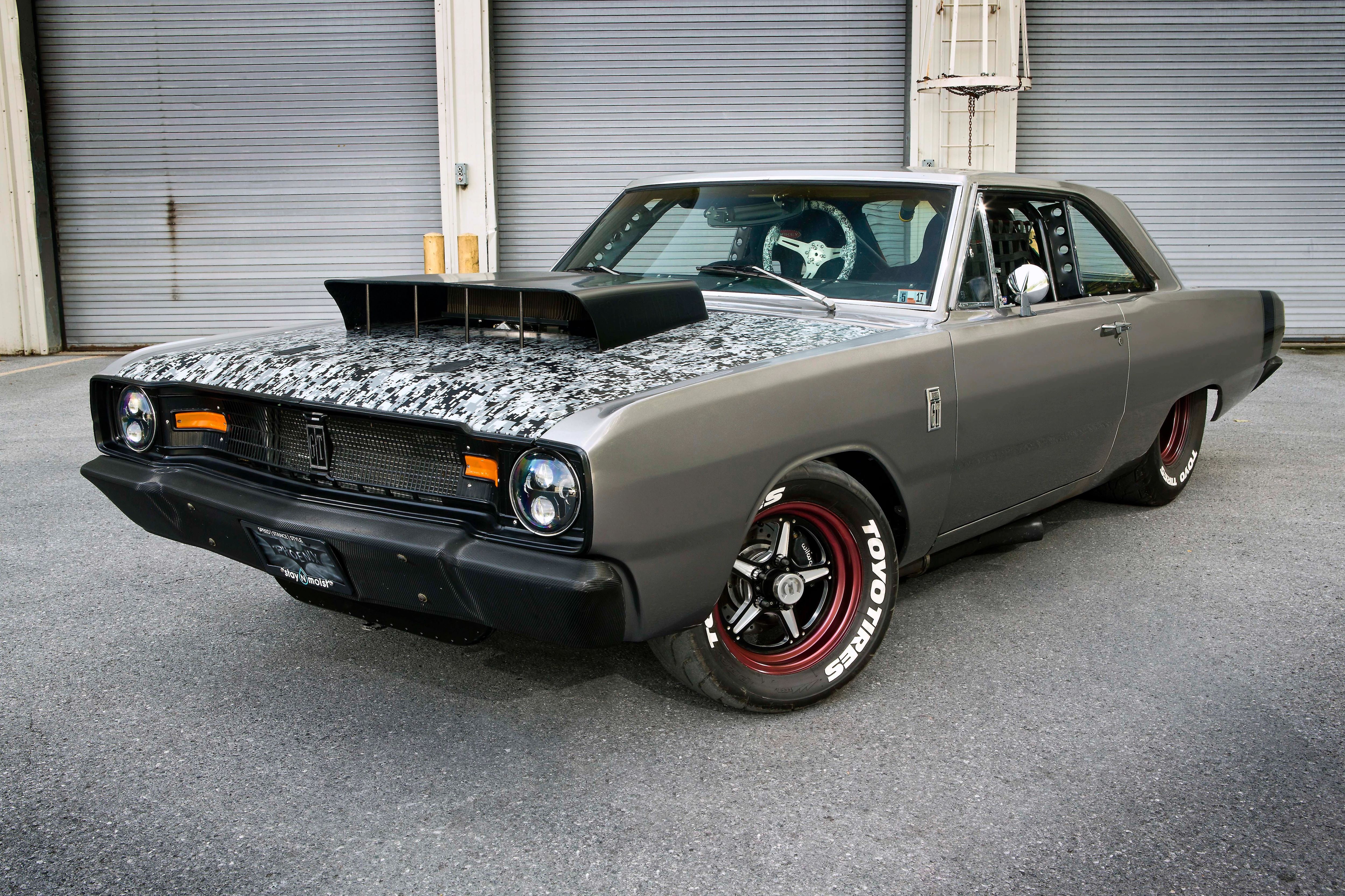 hotrod, 4K, dodge, car, mopar, streetrod, rod, custom, vehicle, automobile, auto, dart, hot, HD Wallpaper