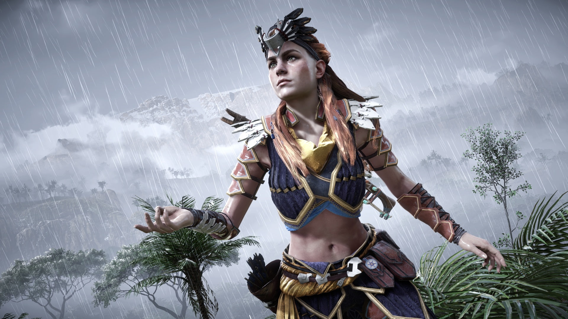 zero, 1080P, rpg, horizon, fantasy, action, 1hzd, dawn, futuristic, warrior, sci-fi, HD Wallpaper