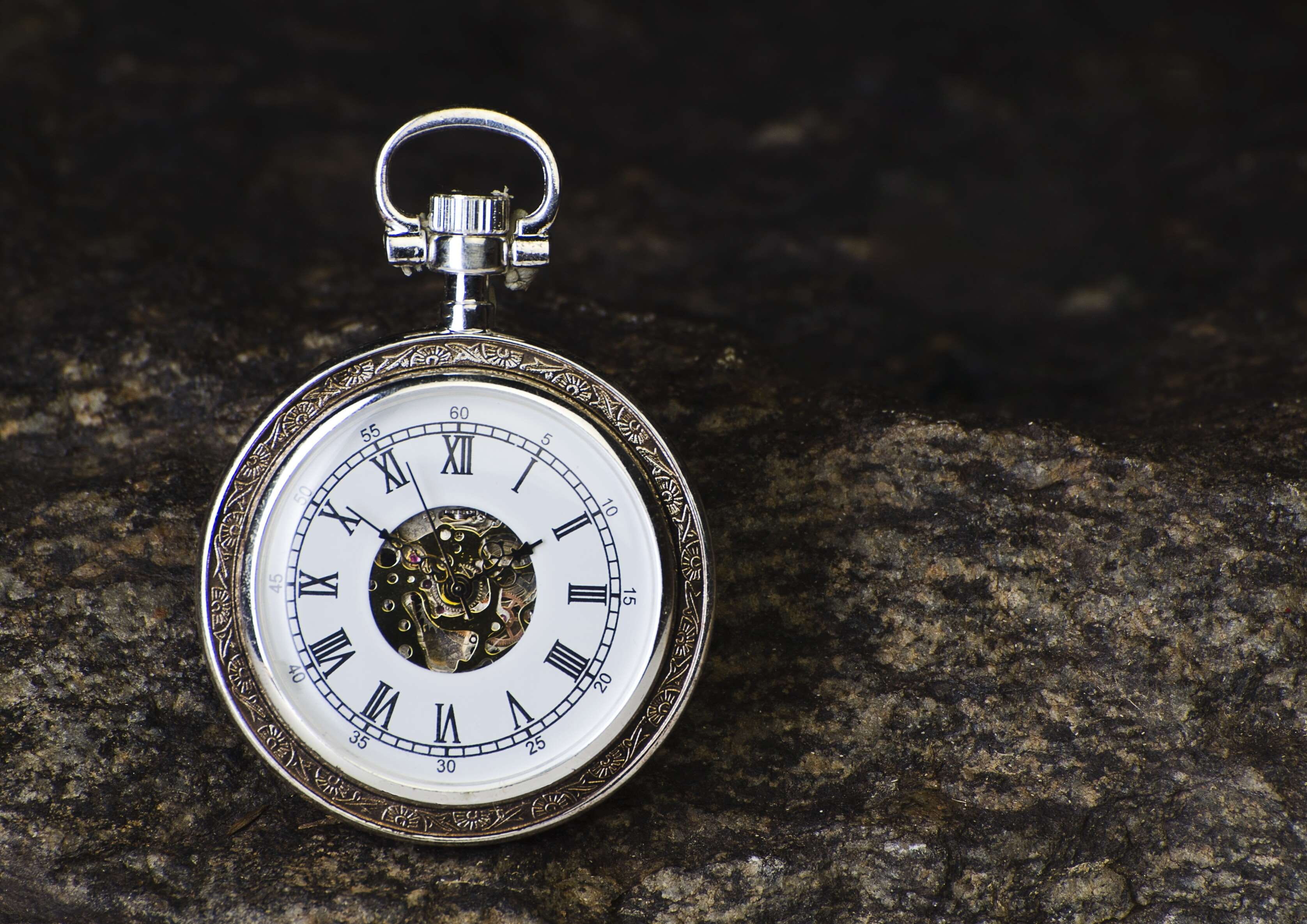retro styled, guidance, circle, countdown, clock, roman numeral, day, compass, t, metal, classic, clock face, pocket watch, minute, gold, shape, number, HD Wallpaper