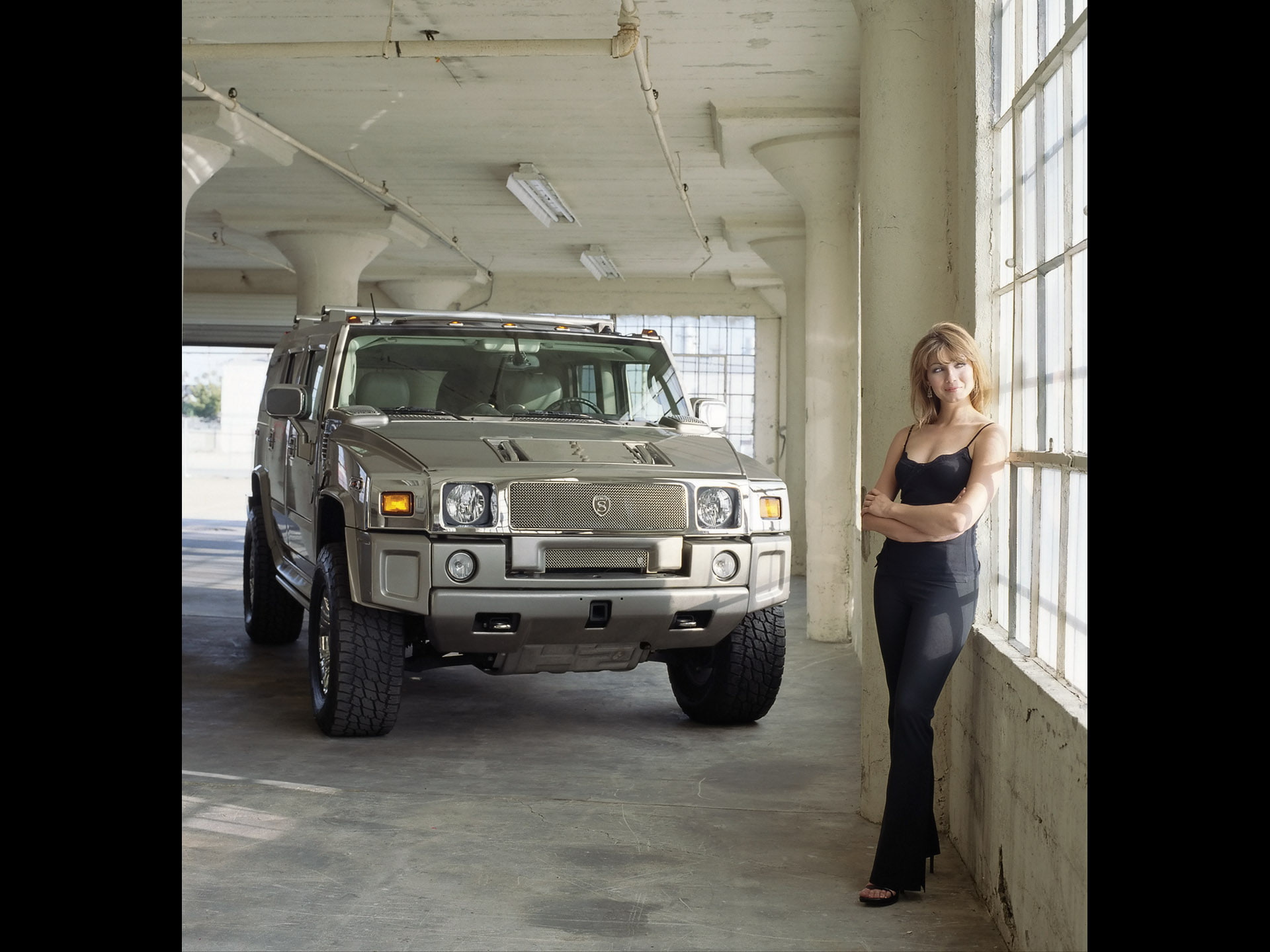 full length, 1080P, mode of transportation, land vehicle, casual clothing, h, one person, hummer, technology, car, adult, indoors, communication, architectural column, HD Wallpaper