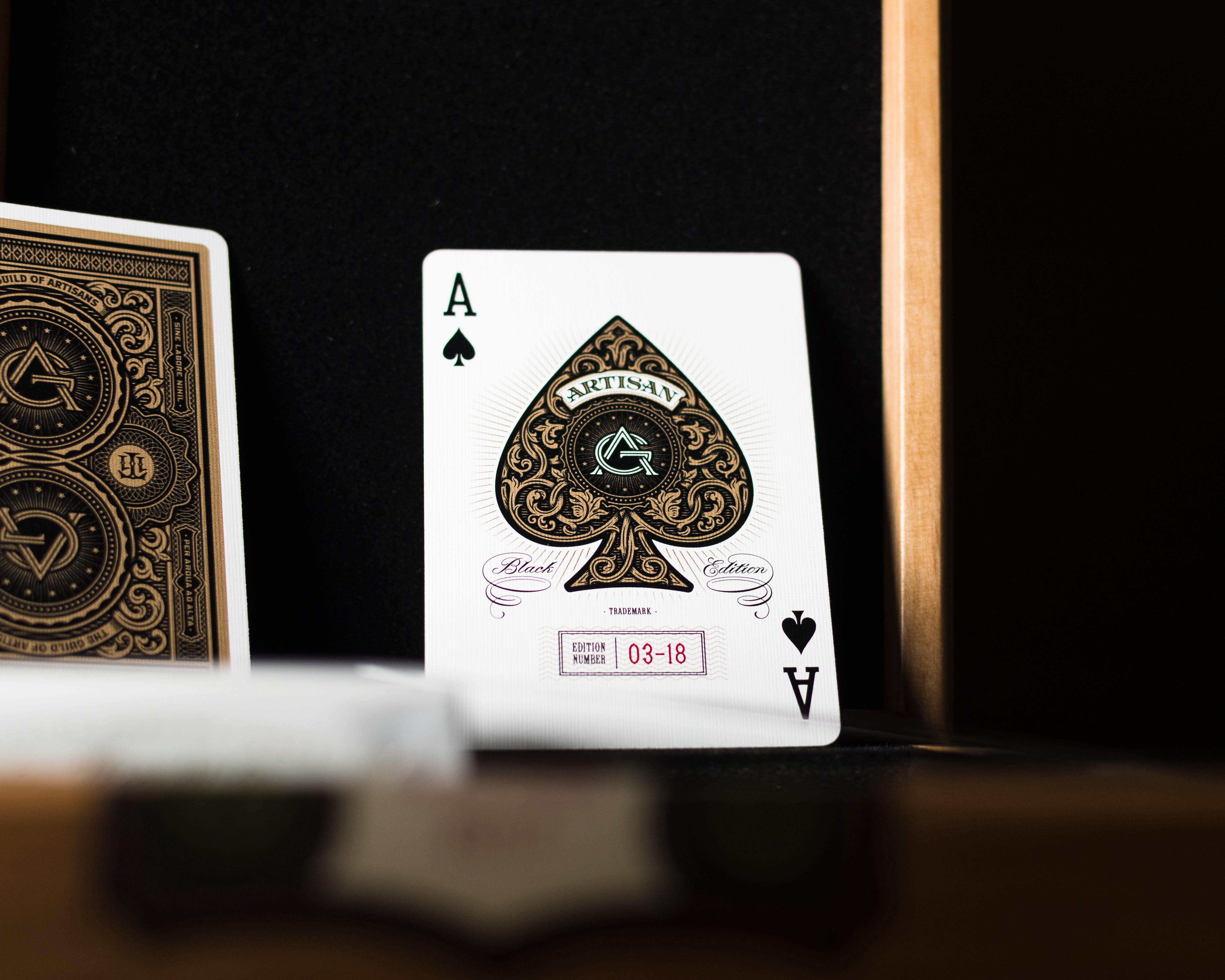 indoors, wood, dice, close-up, game, plywood, flower bouquet, 4K, hardwood, text, black background, focus, calligraphy, representation, still life, copy space, HD Wallpaper