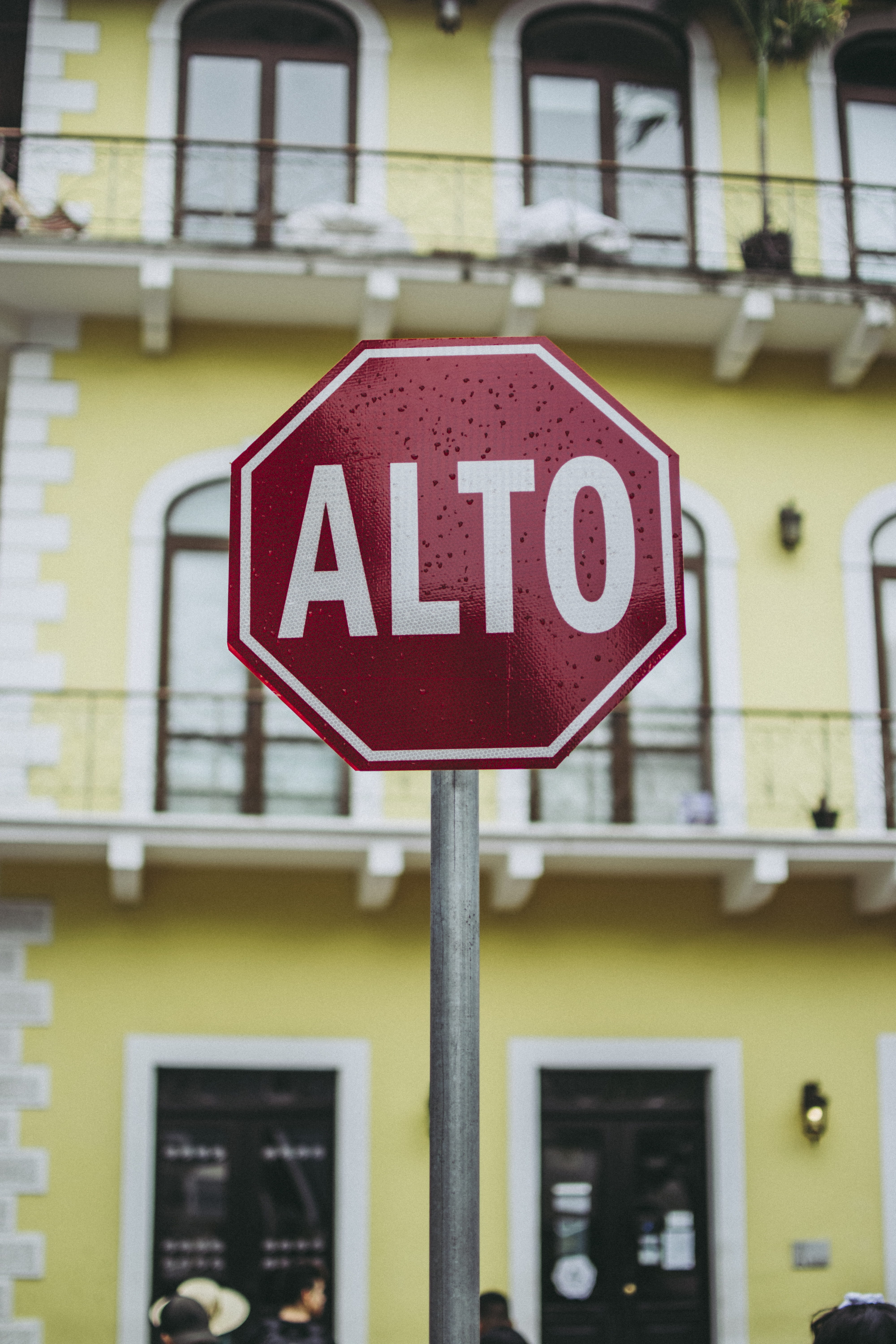 urban, building exterior, information, stop sign, no people, transportation system, road sign, traffic sign, signage, focus on foreground, information sign, Phone HD Wallpaper