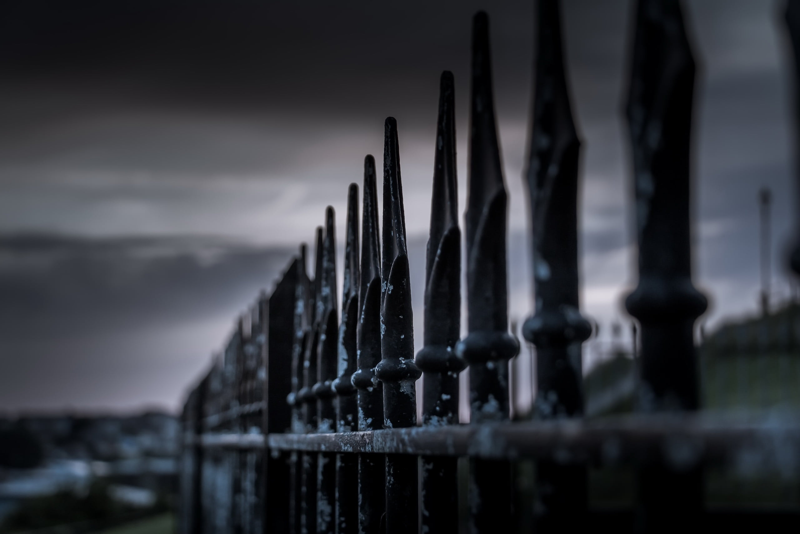 security, barrier, close-up, focus on foreground, sky, selective focus, cloud - sky, railing, water, 2K, fence, no people, protection, wooden post, safety, HD Wallpaper