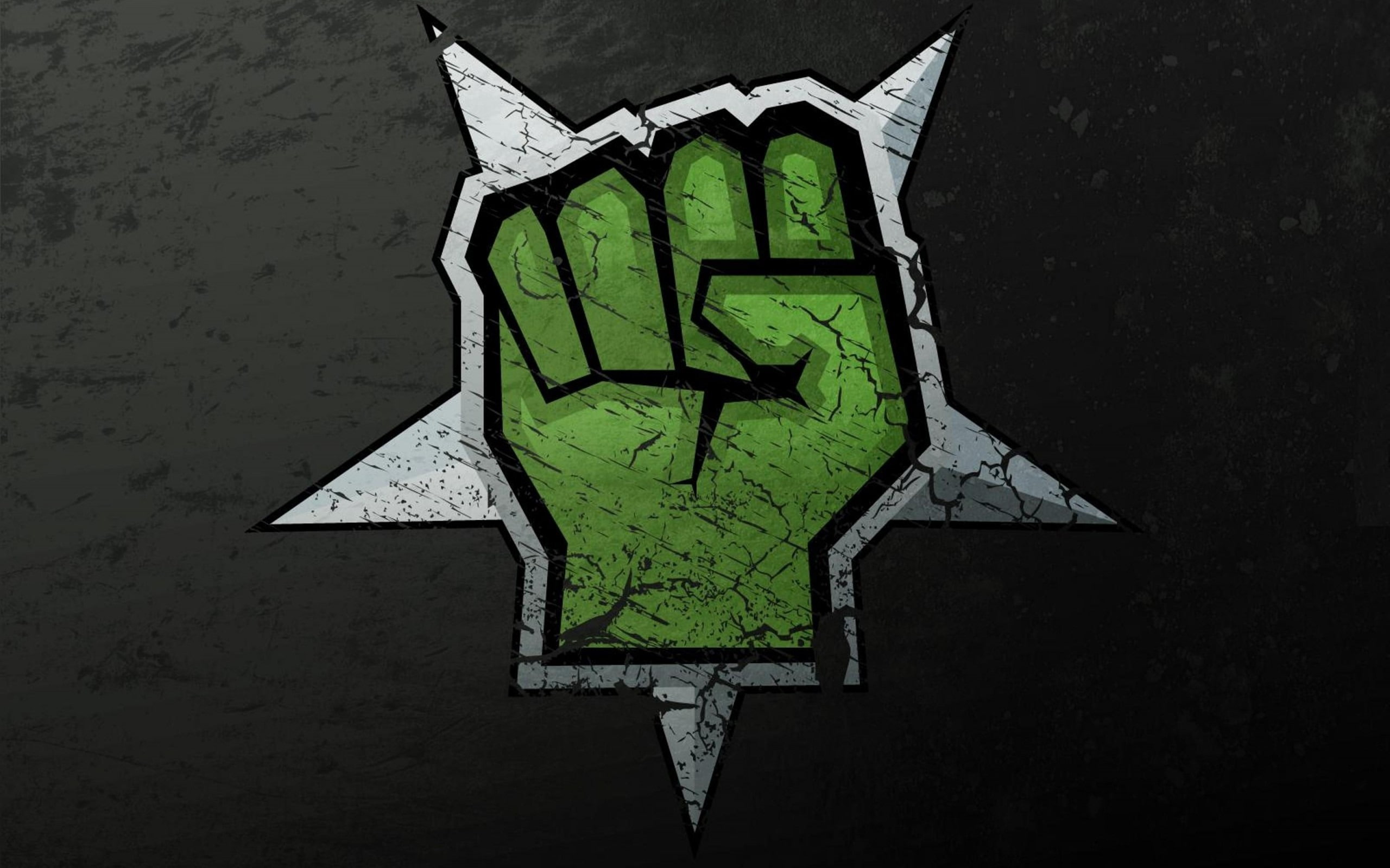 texture, green, 2K, resistance, fist, HD Wallpaper