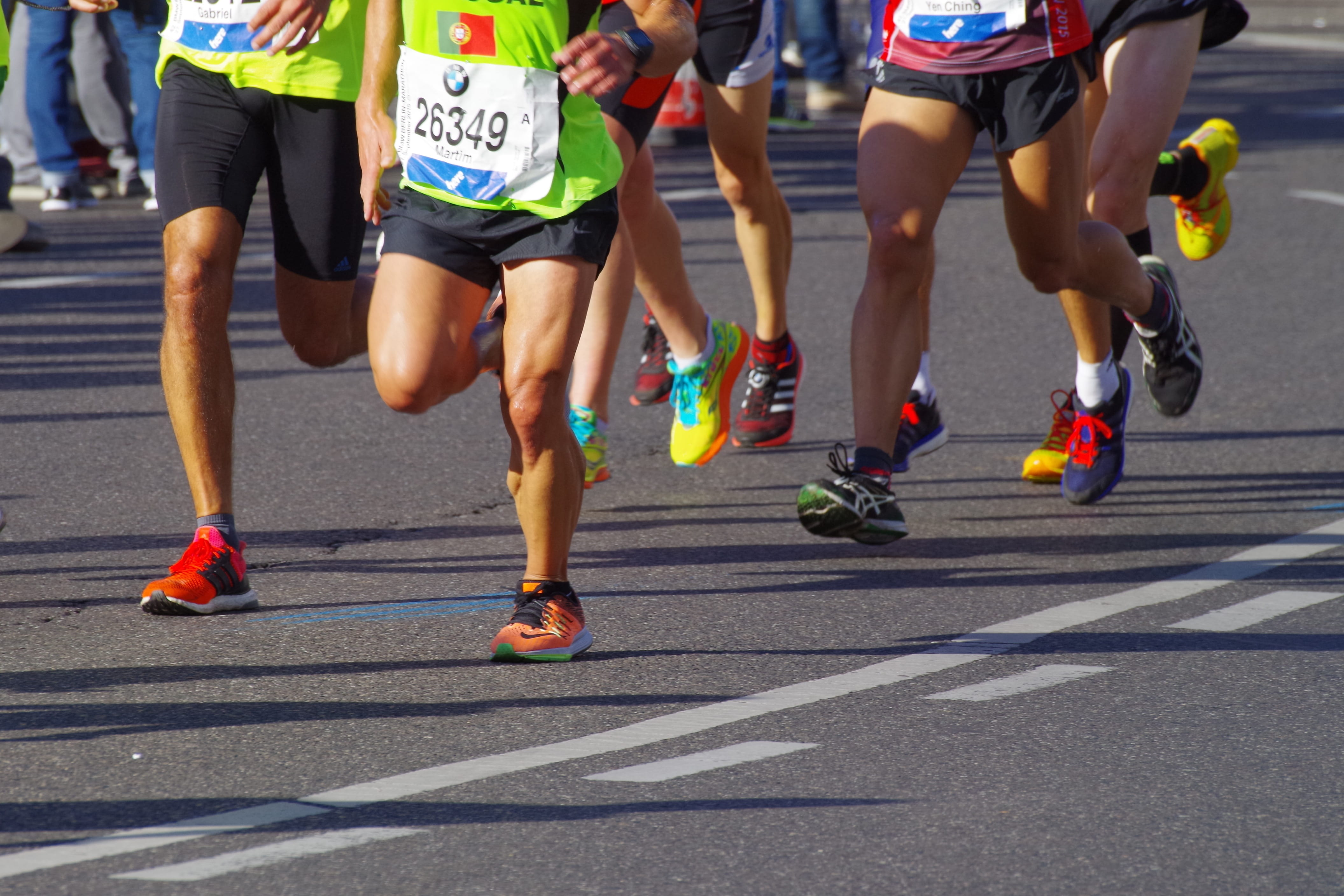 shadow, lifestyles, human limb, day, limb, track and field athlete, competition, asphalt, sport, endurance, outdoors, group of people, exercising, body part, HD Wallpaper